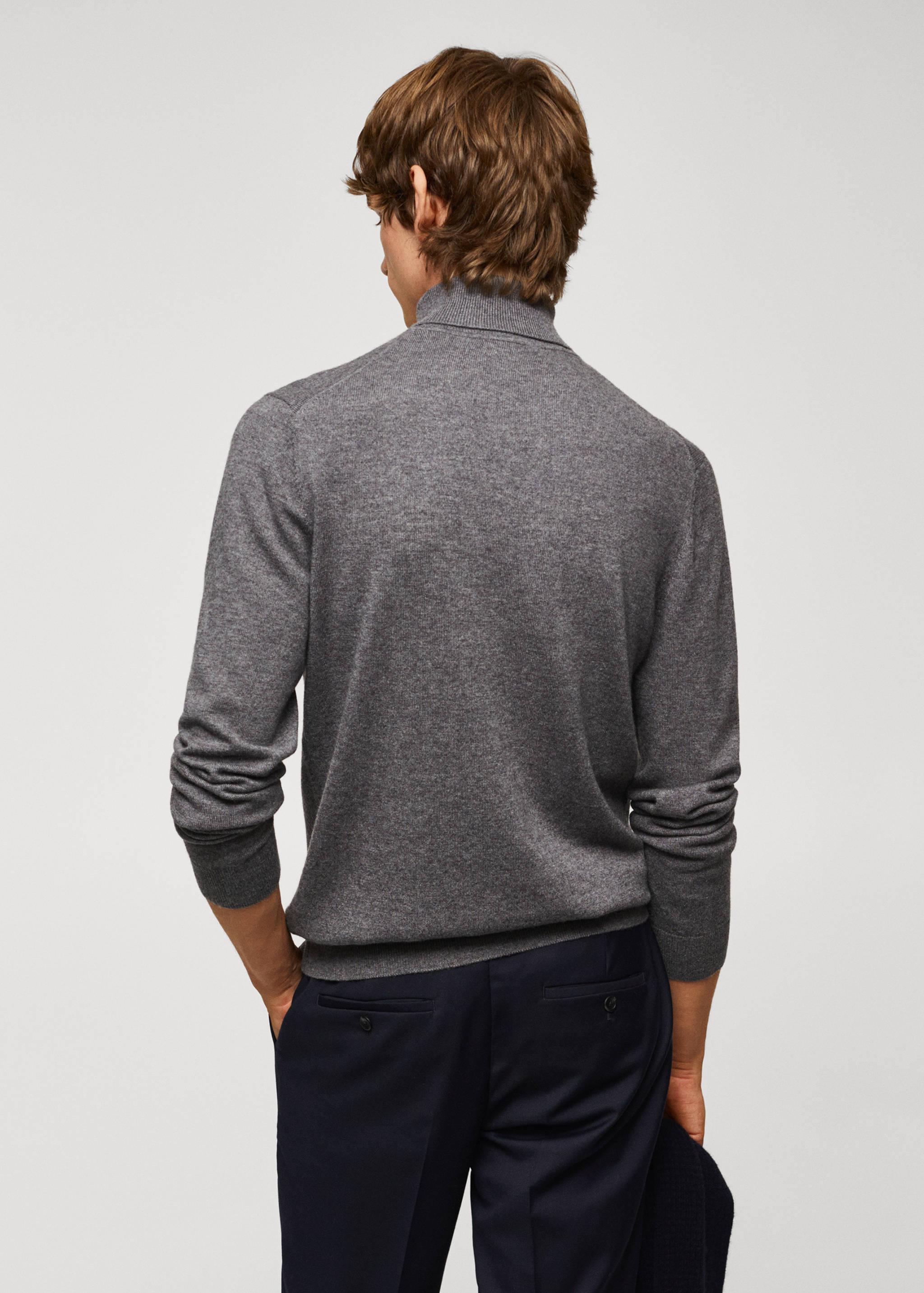 Turtleneck wool sweater - Reverse of the article