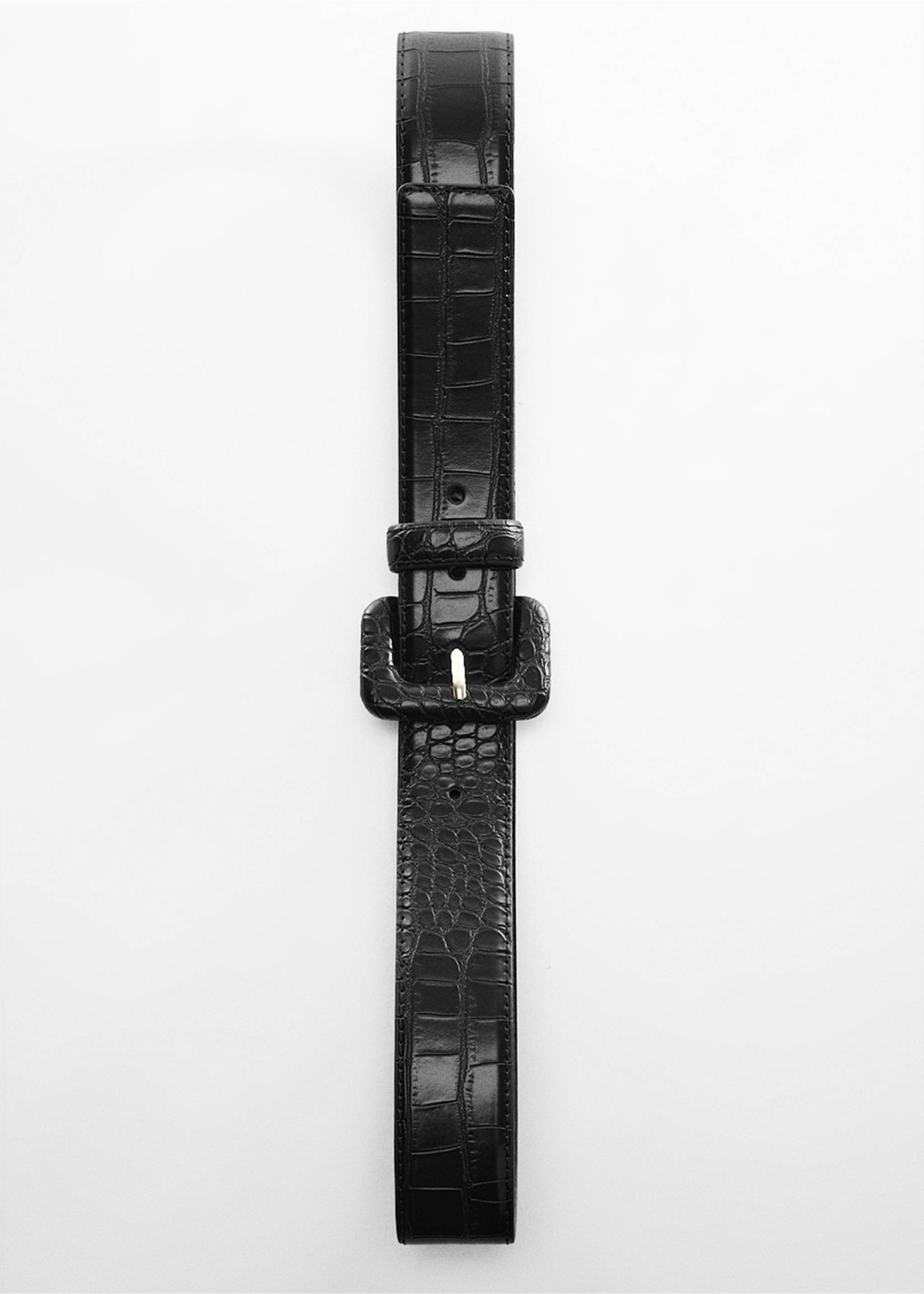 Ceinture effet imprimé animal - Détail de l'article 5, Noir. Ref: 57005970-00.