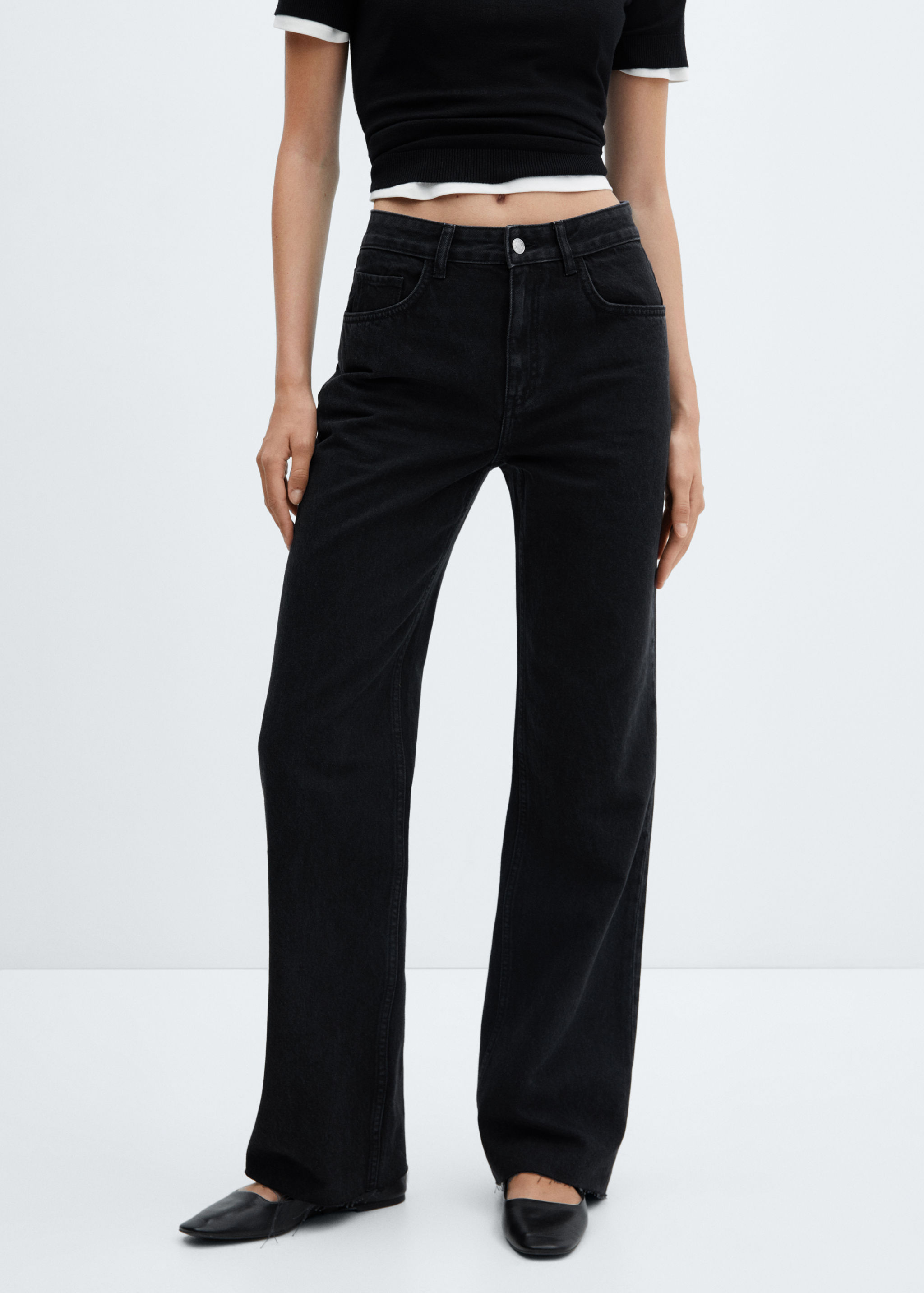 Wideleg mid-rise jeans - Medium plane