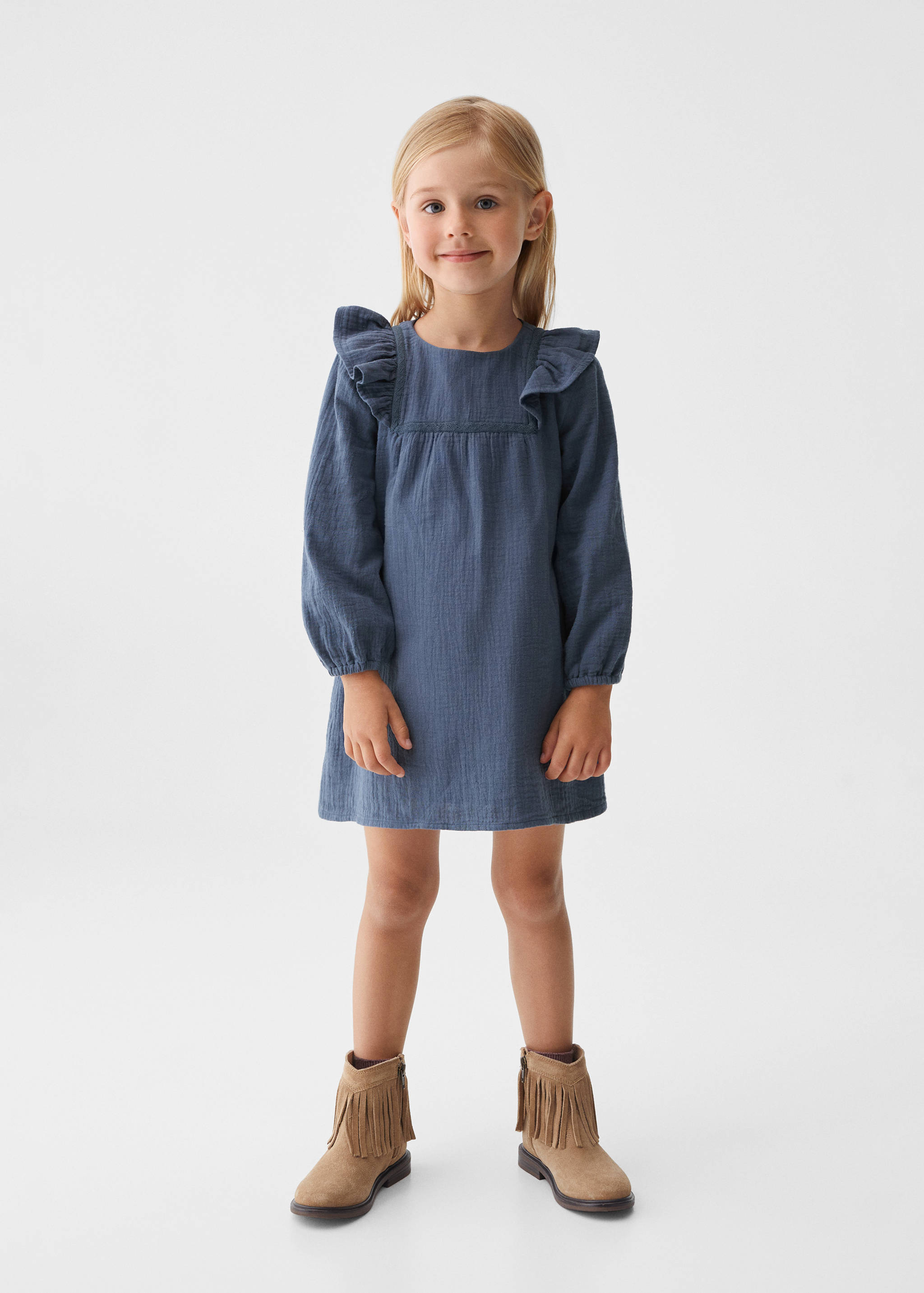 Kleid aus Baumwoll-Mix - Allgemeine Ansicht