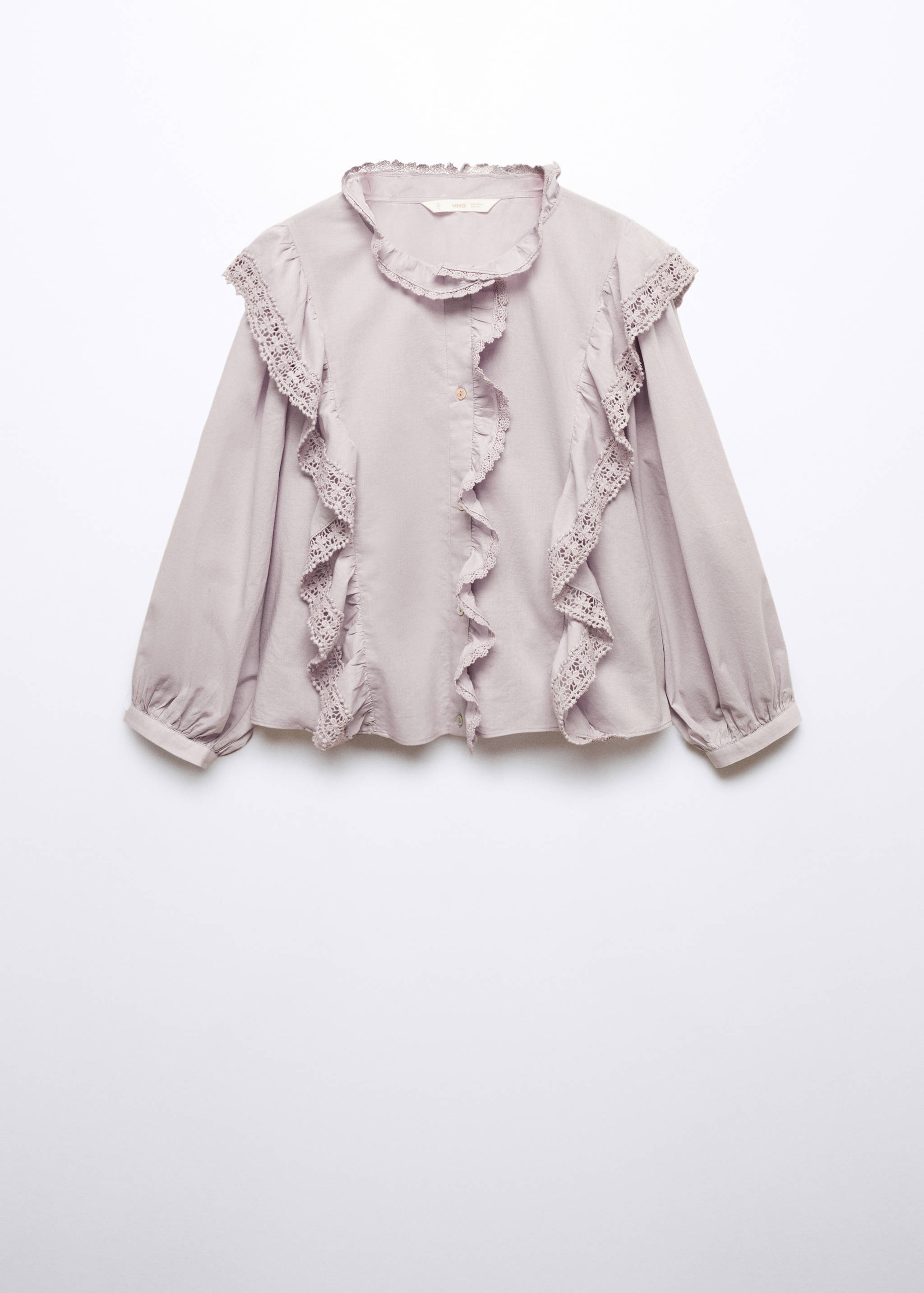 Lace blouse with ruffles - Article without model