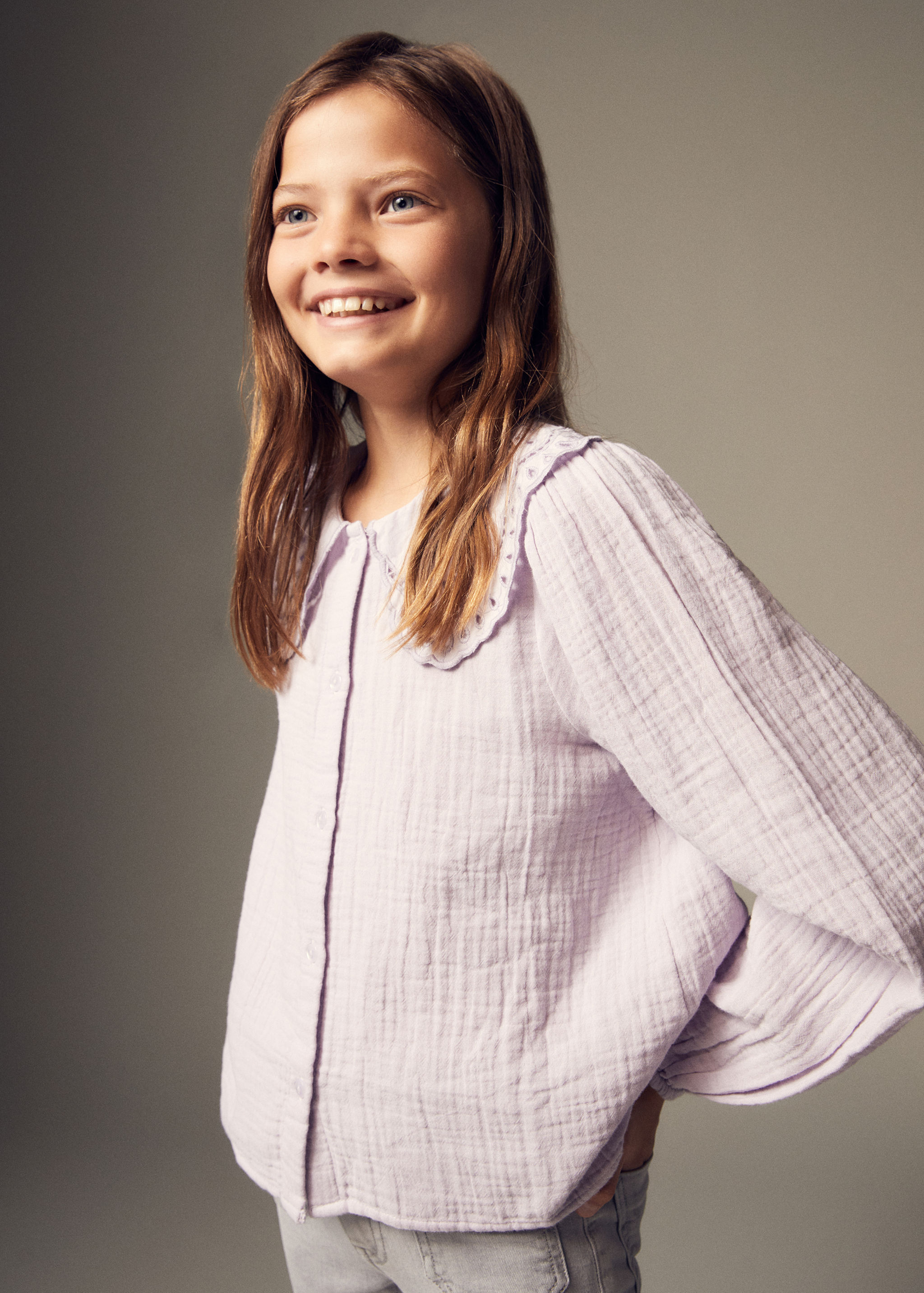 Blusa com gola de baby-doll - Pormenor do artigo 5