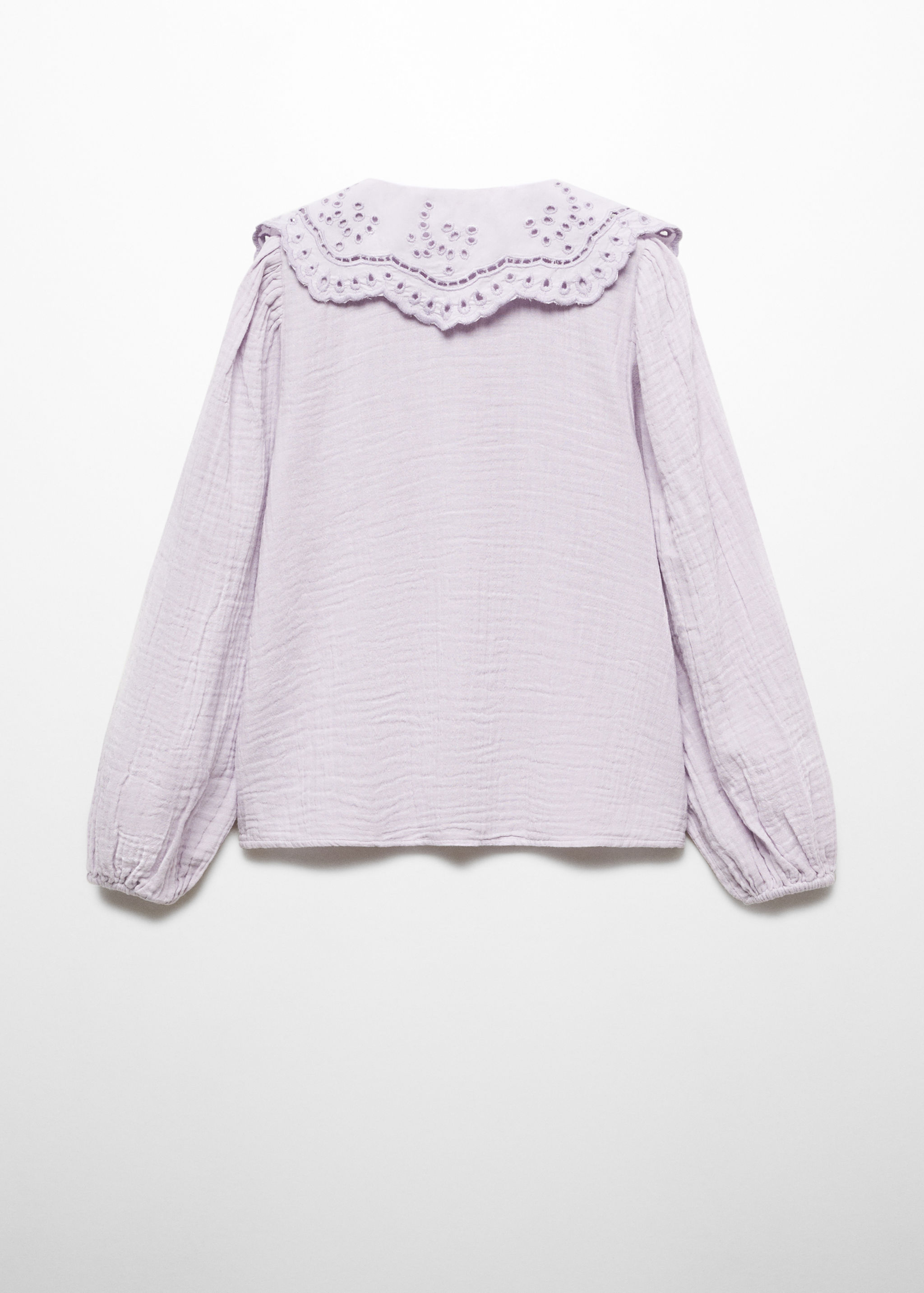 Blusa com gola de baby-doll - Verso do artigo