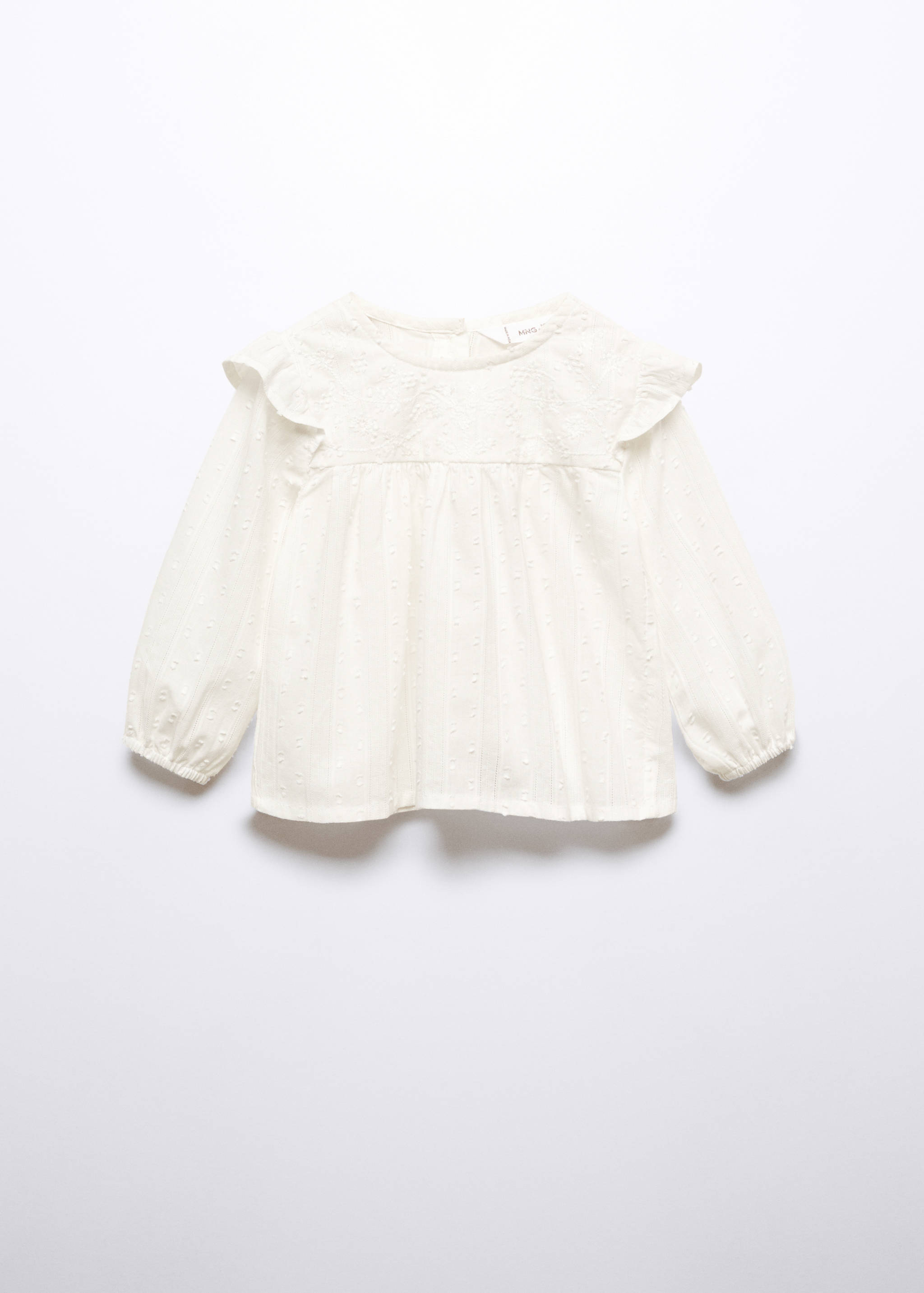 Ruffled plumeti blouse - Article without model