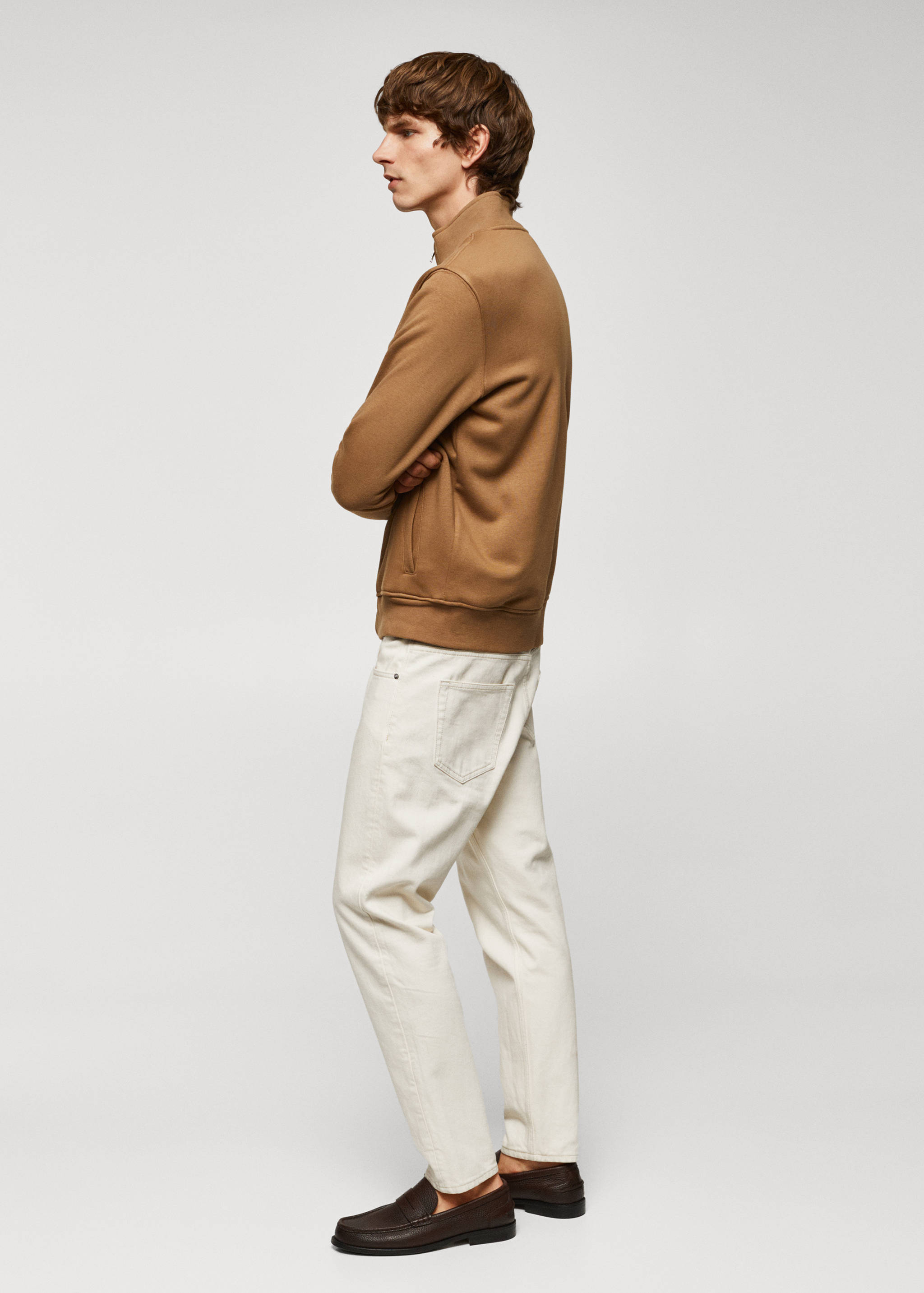 Zipper cotton sweater - Details of the article 2