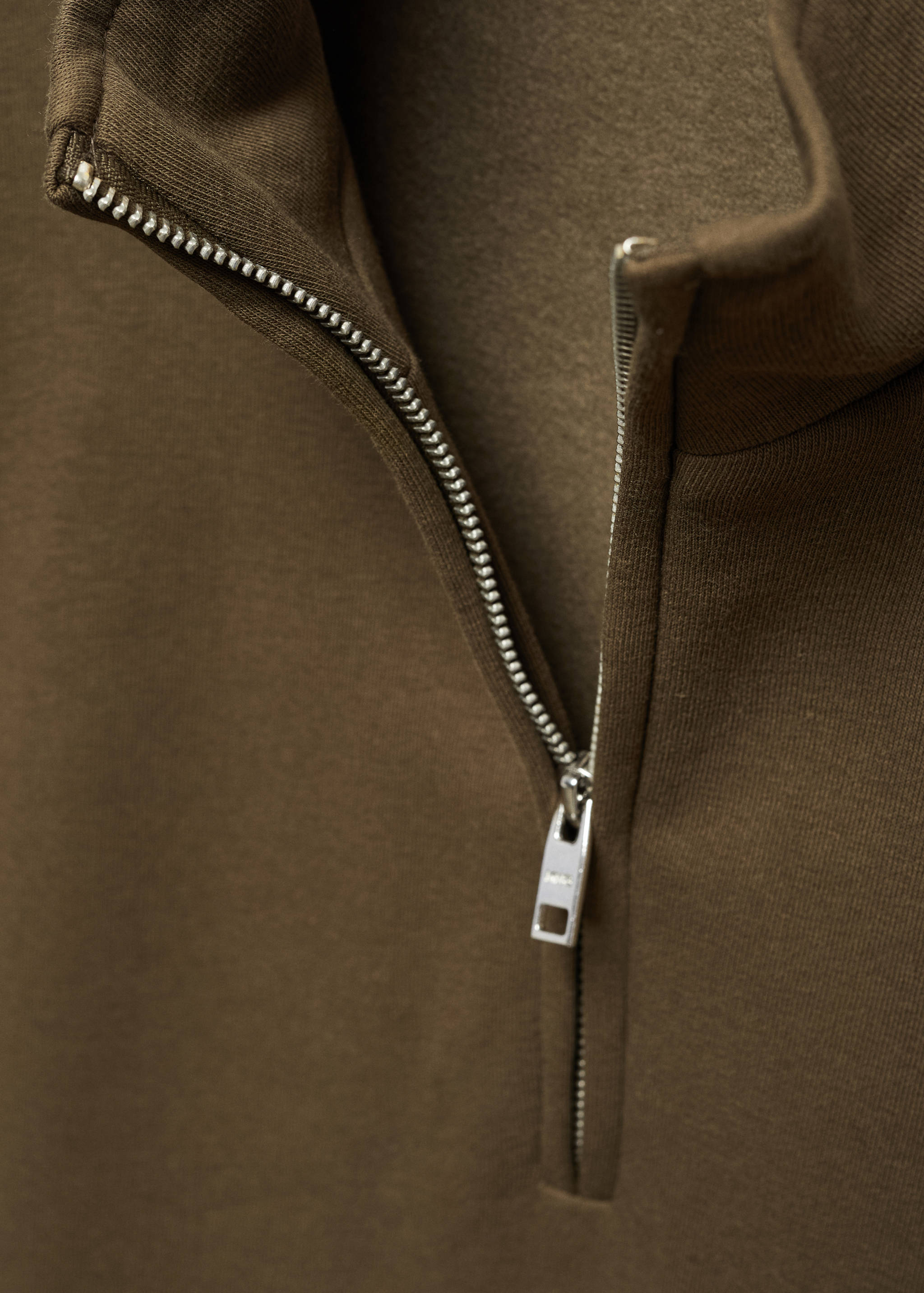 Sweat-shirt coton col zippé - Détail de l'article 8