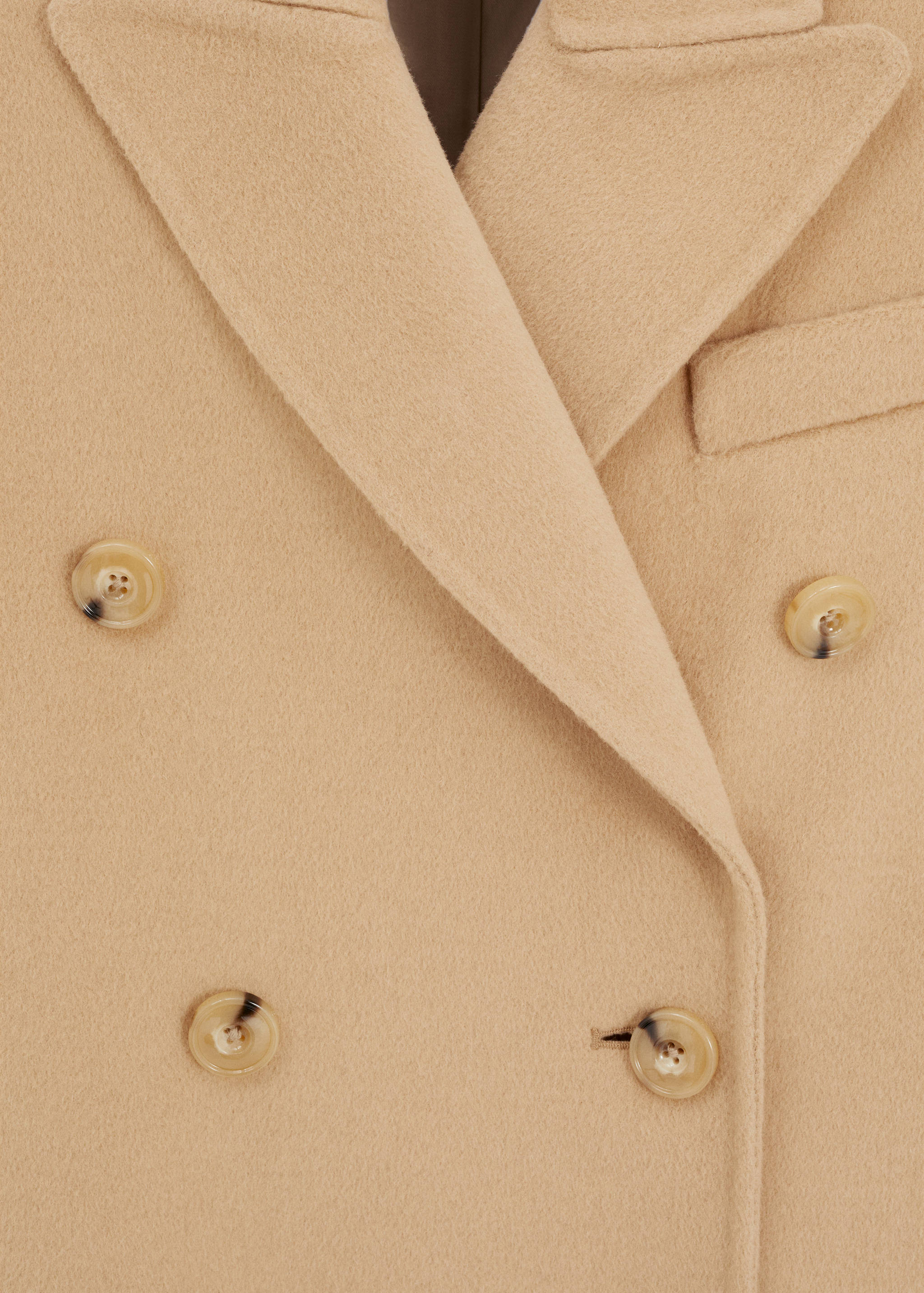 Double-breasted virgin wool coat - Details of the article 8
