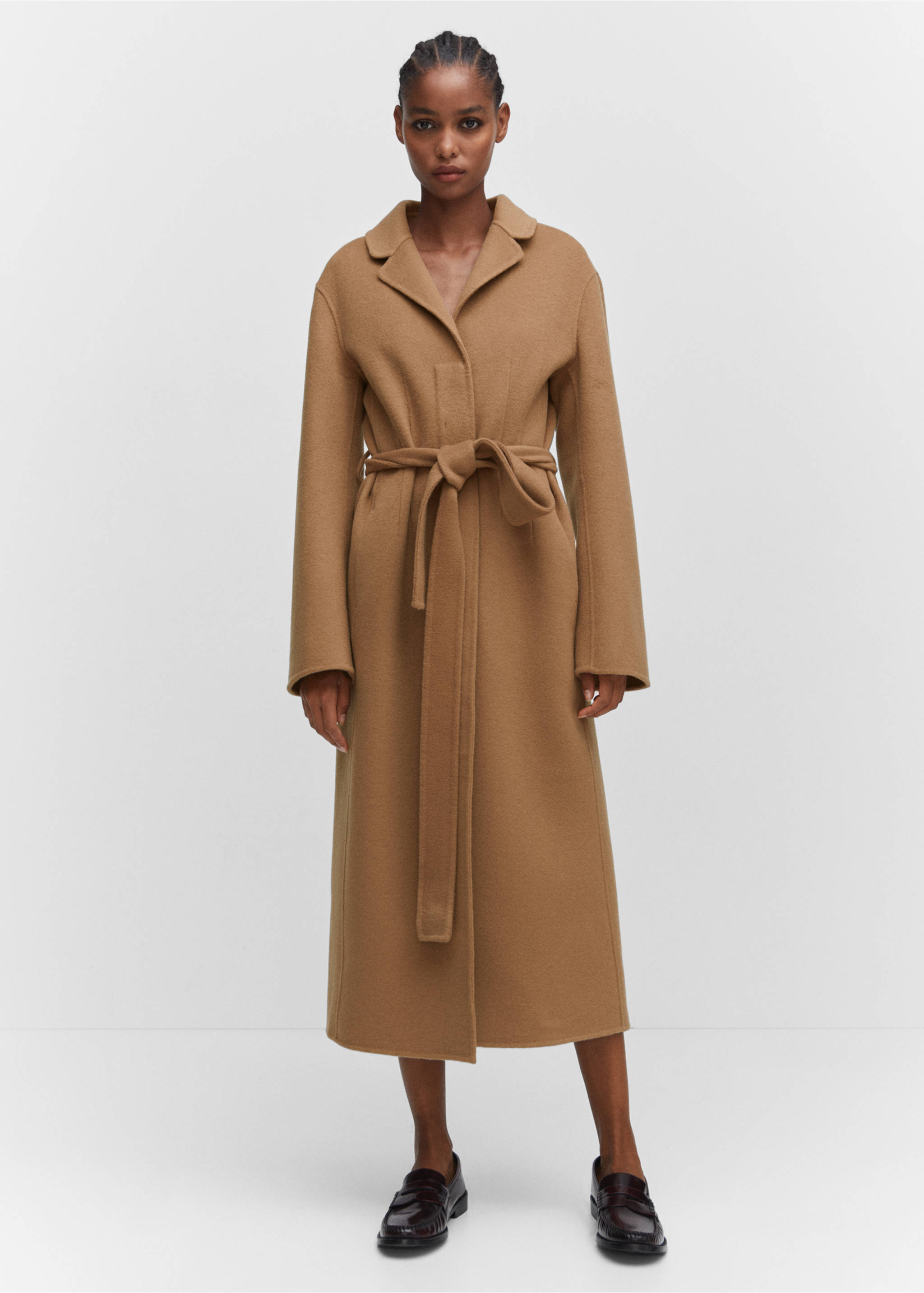 Handmade oversized wool coat - General plane, Medium Brown. Ref: 57006721-00.