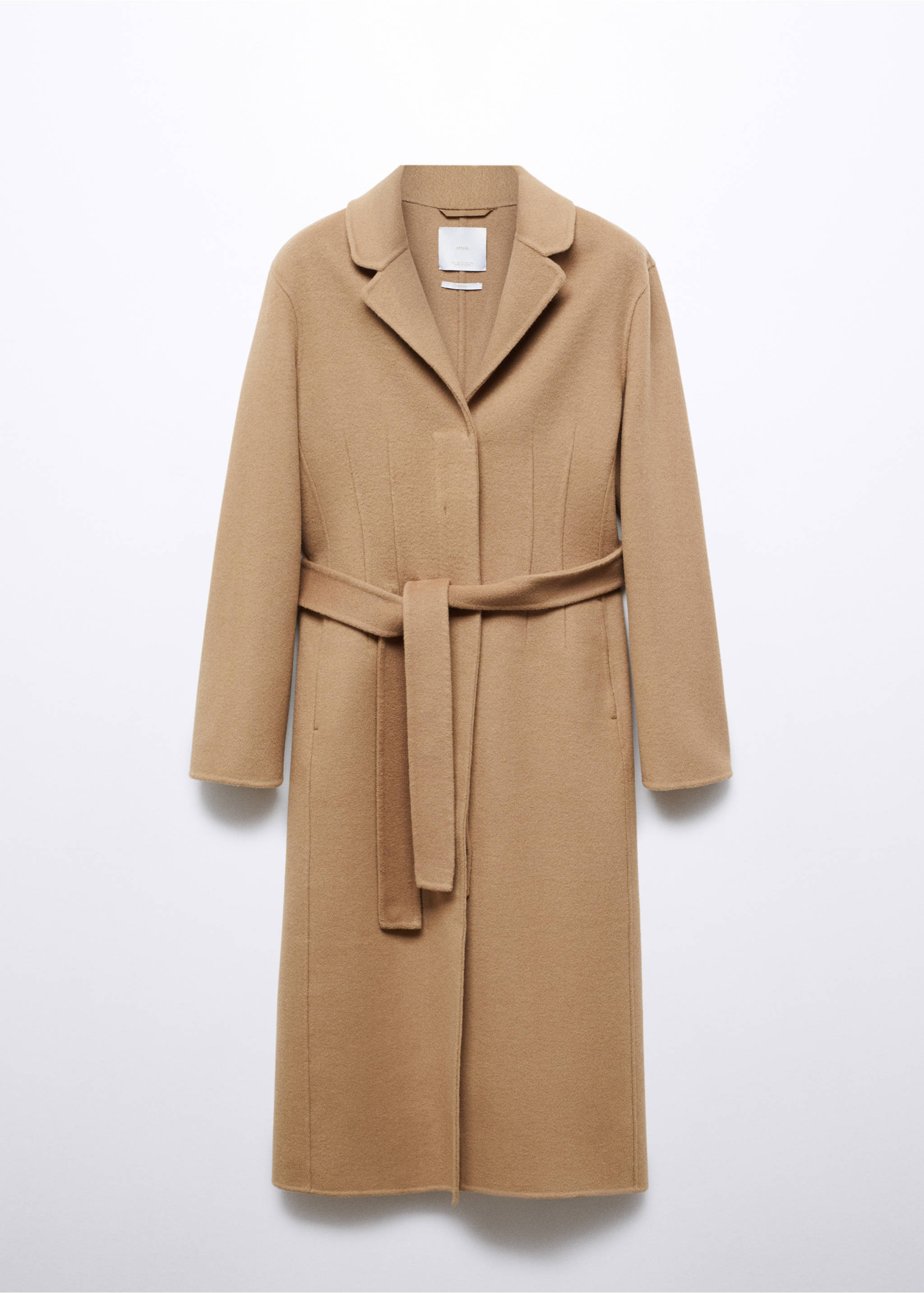 Vlněný kabát oversize ruční výroby - Zboží bez modelu, Středně hnědá. Ref: 57006721-00.