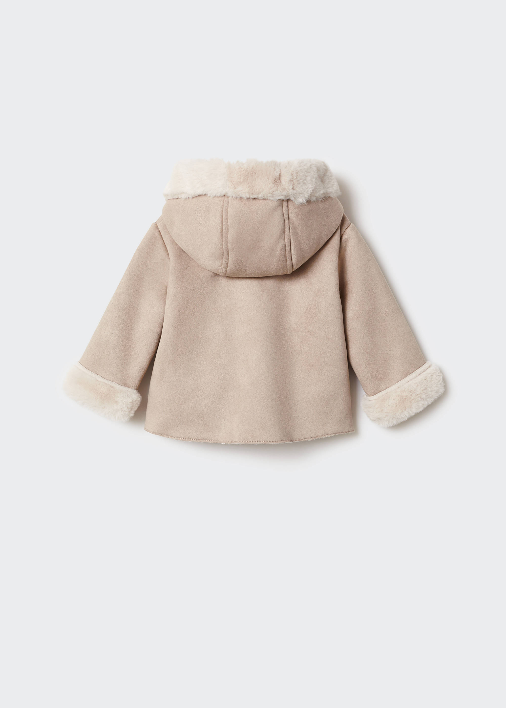 Shearling-lined coat - Reverse of the article