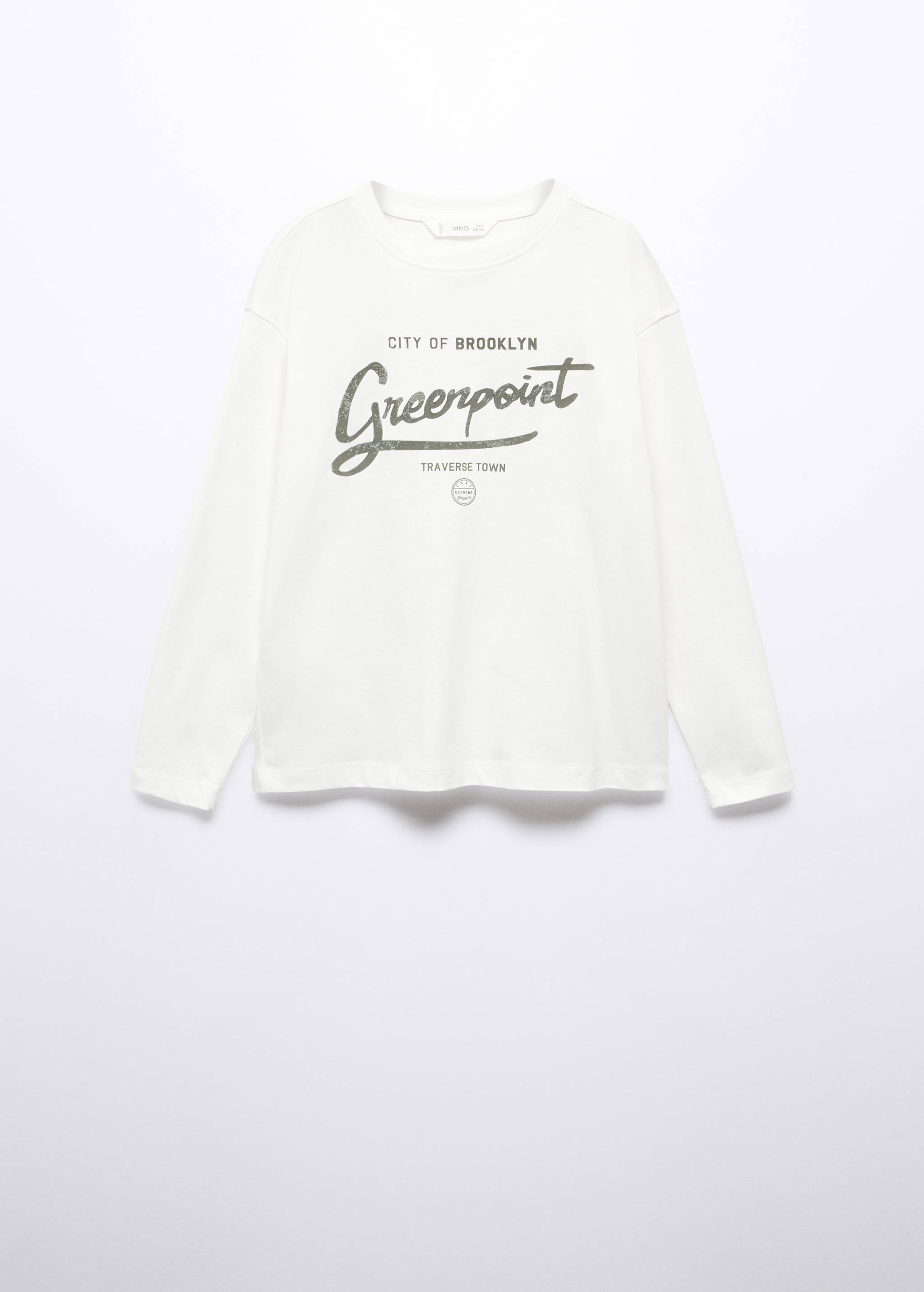 Long-sleeved t-shirt with message - Article without model