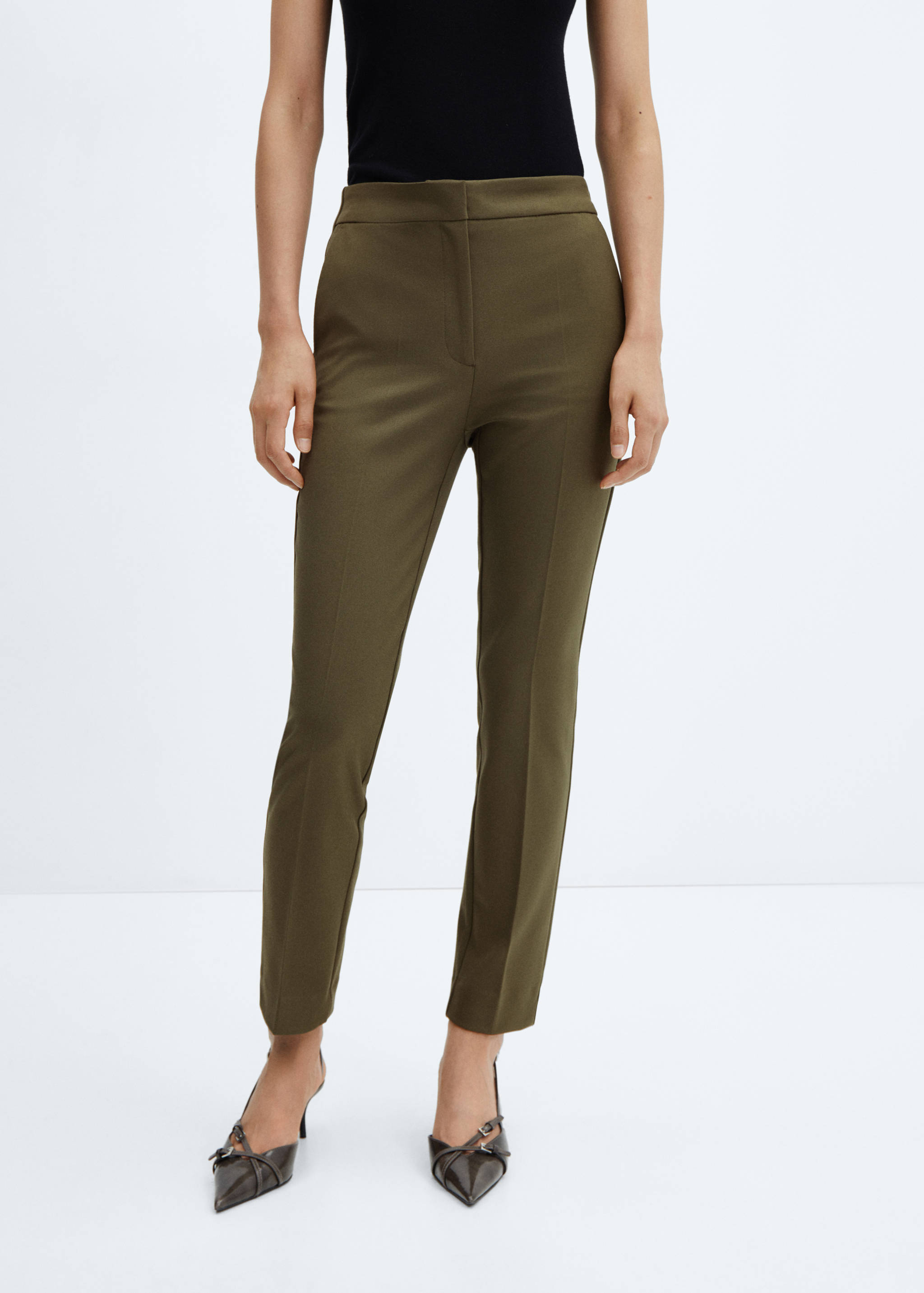 Mid-rise skinny trousers - Medium plane