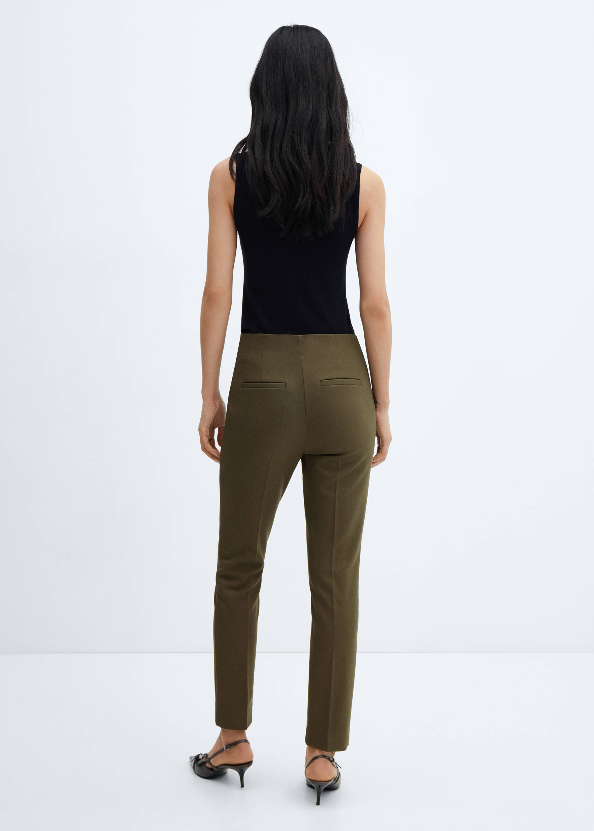 Mid-rise skinny trousers - Reverse of the article