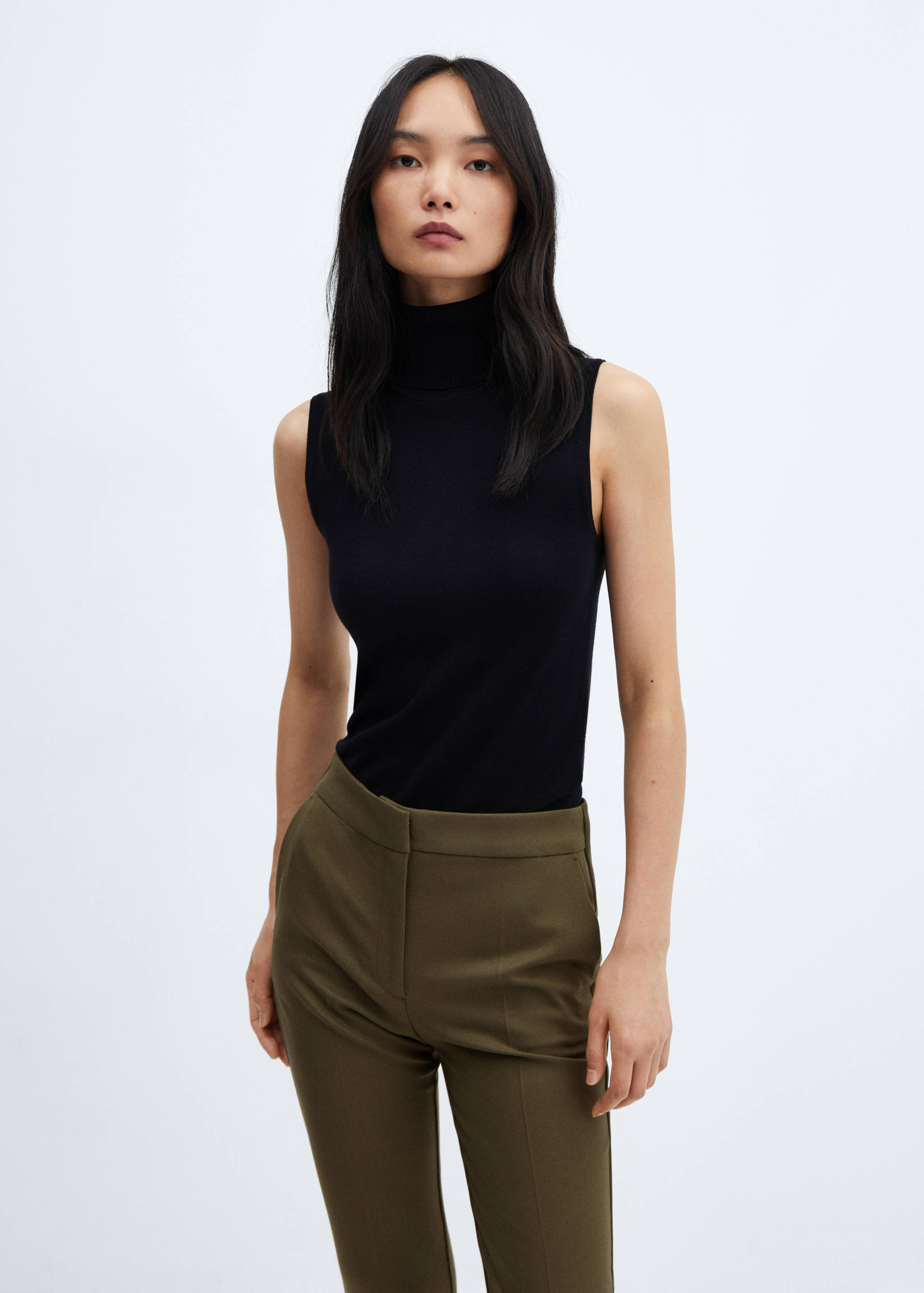 Mid-rise skinny trousers - Details of the article 1