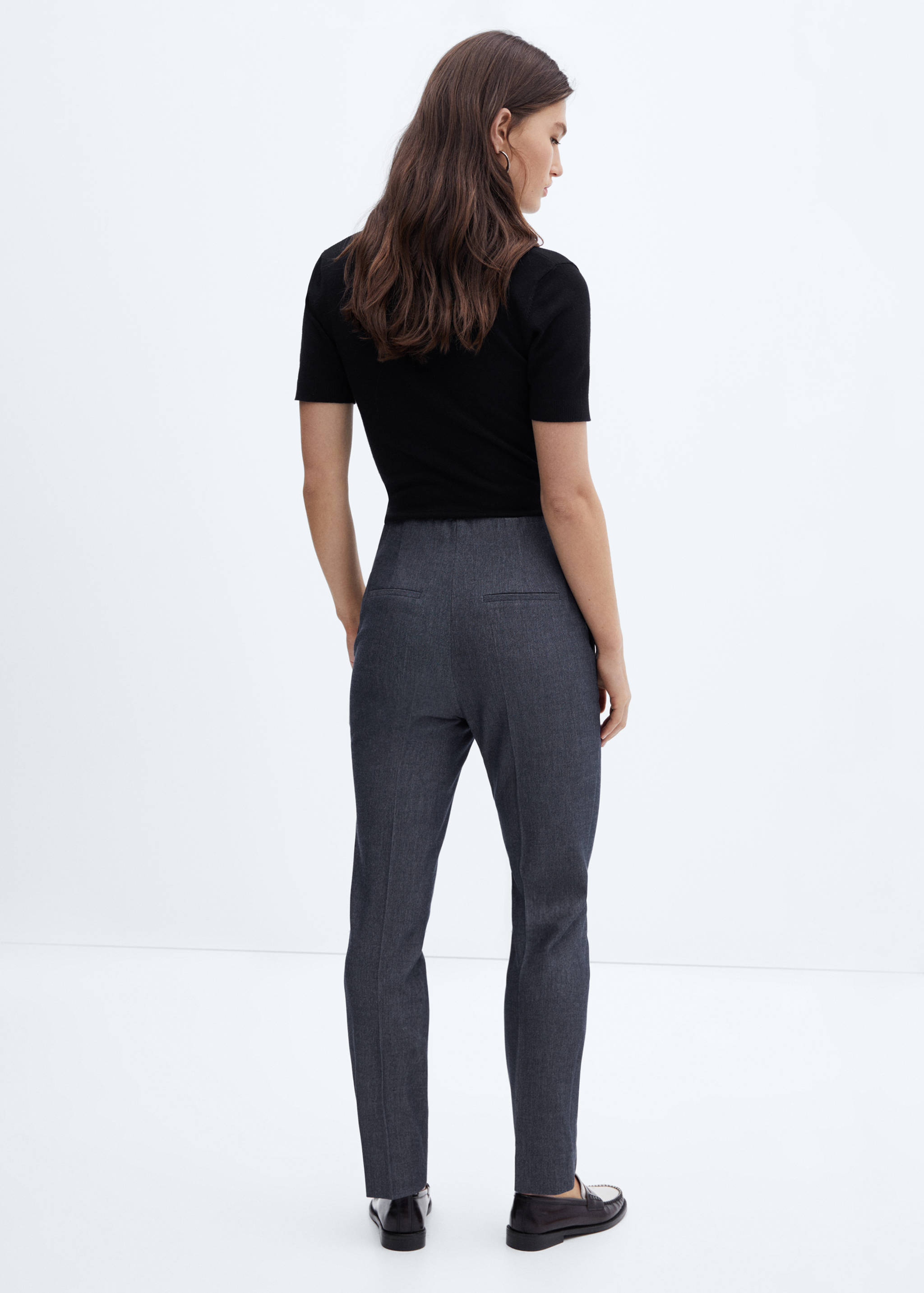 Mid-rise skinny trousers - Reverse of the article