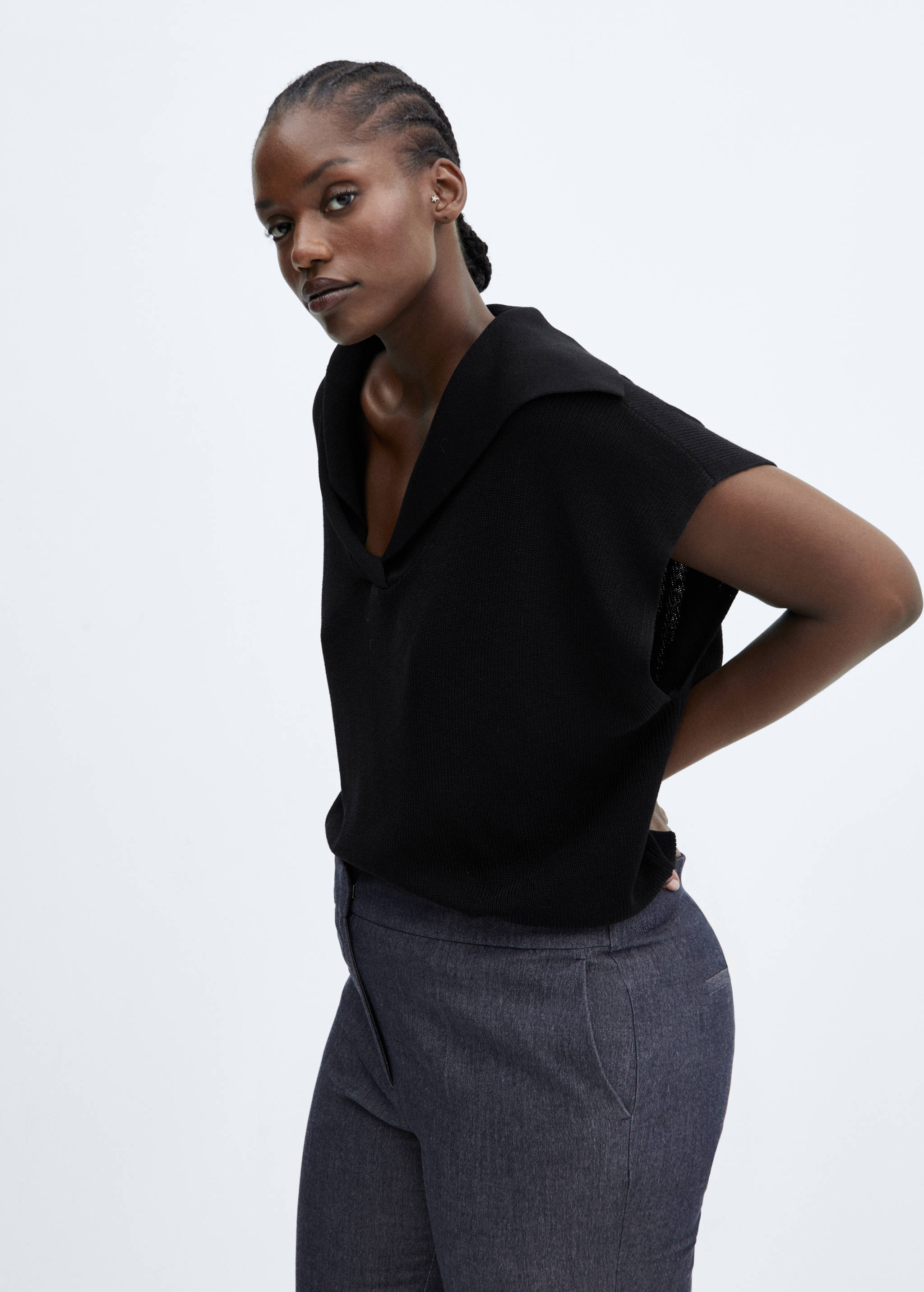 Mid-rise skinny trousers - Details of the article 5