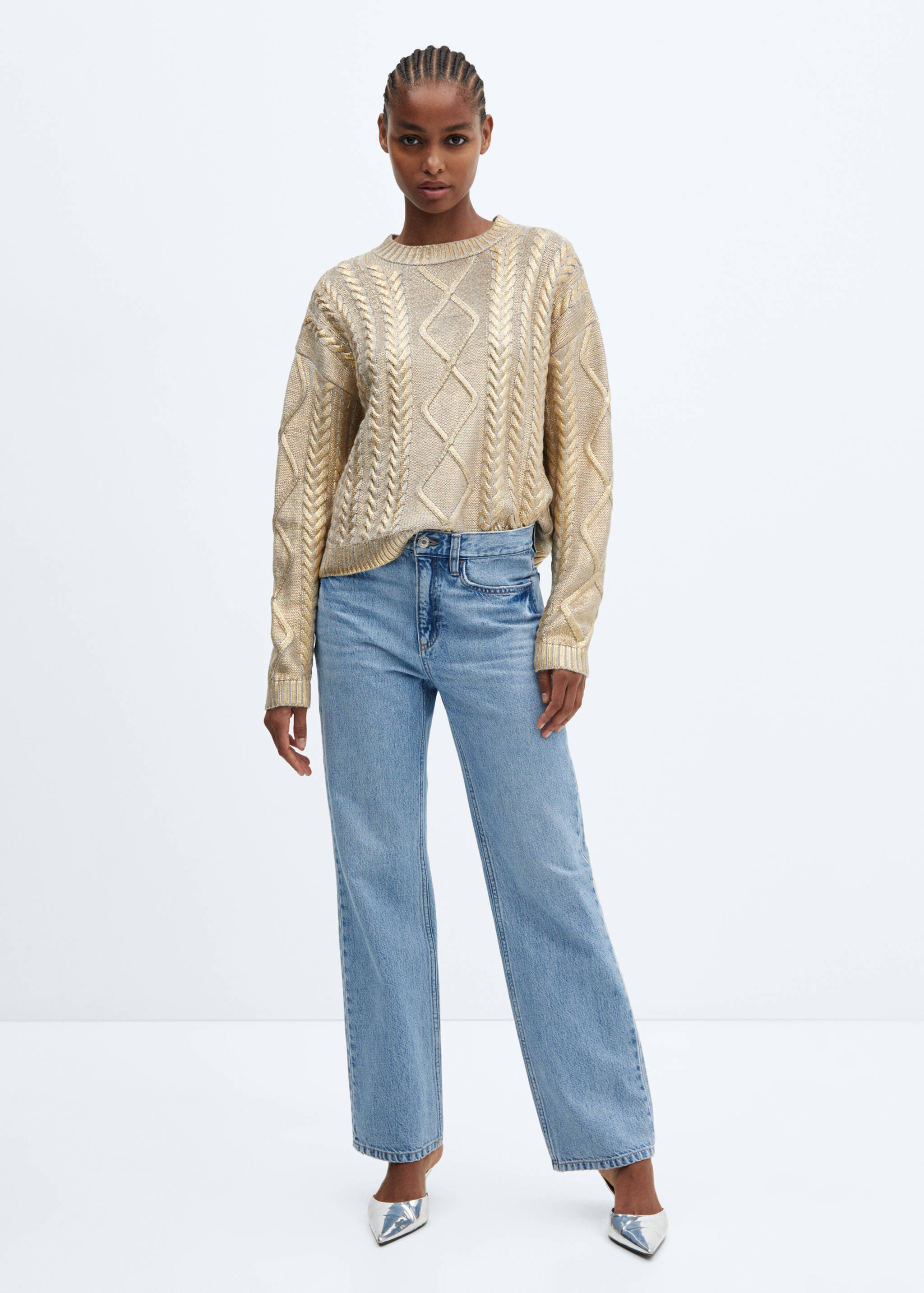 Pull-over torsadé foil - Plan général