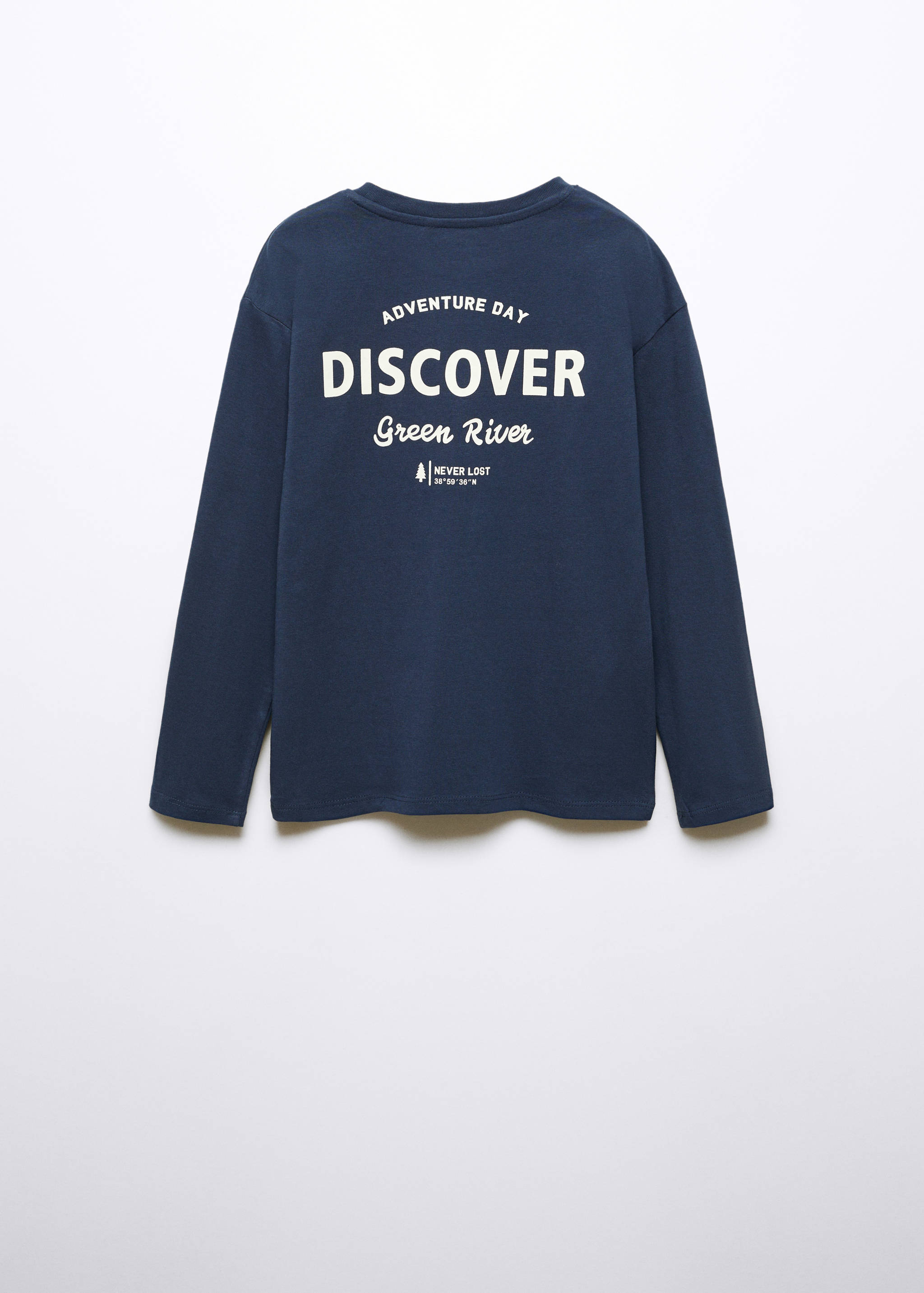 Long-sleeved t-shirt with message - Reverse of the article