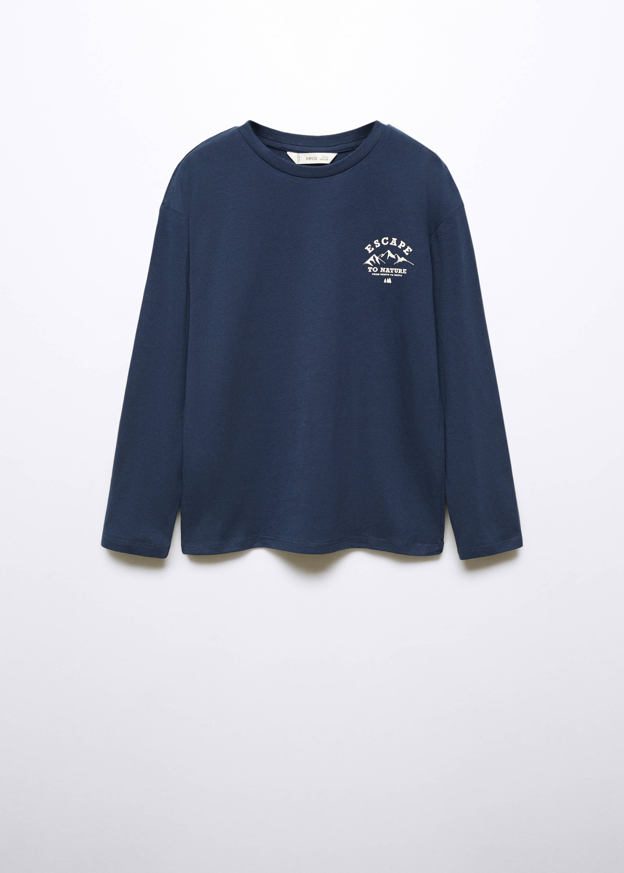 Long-sleeved t-shirt with message - Article without model