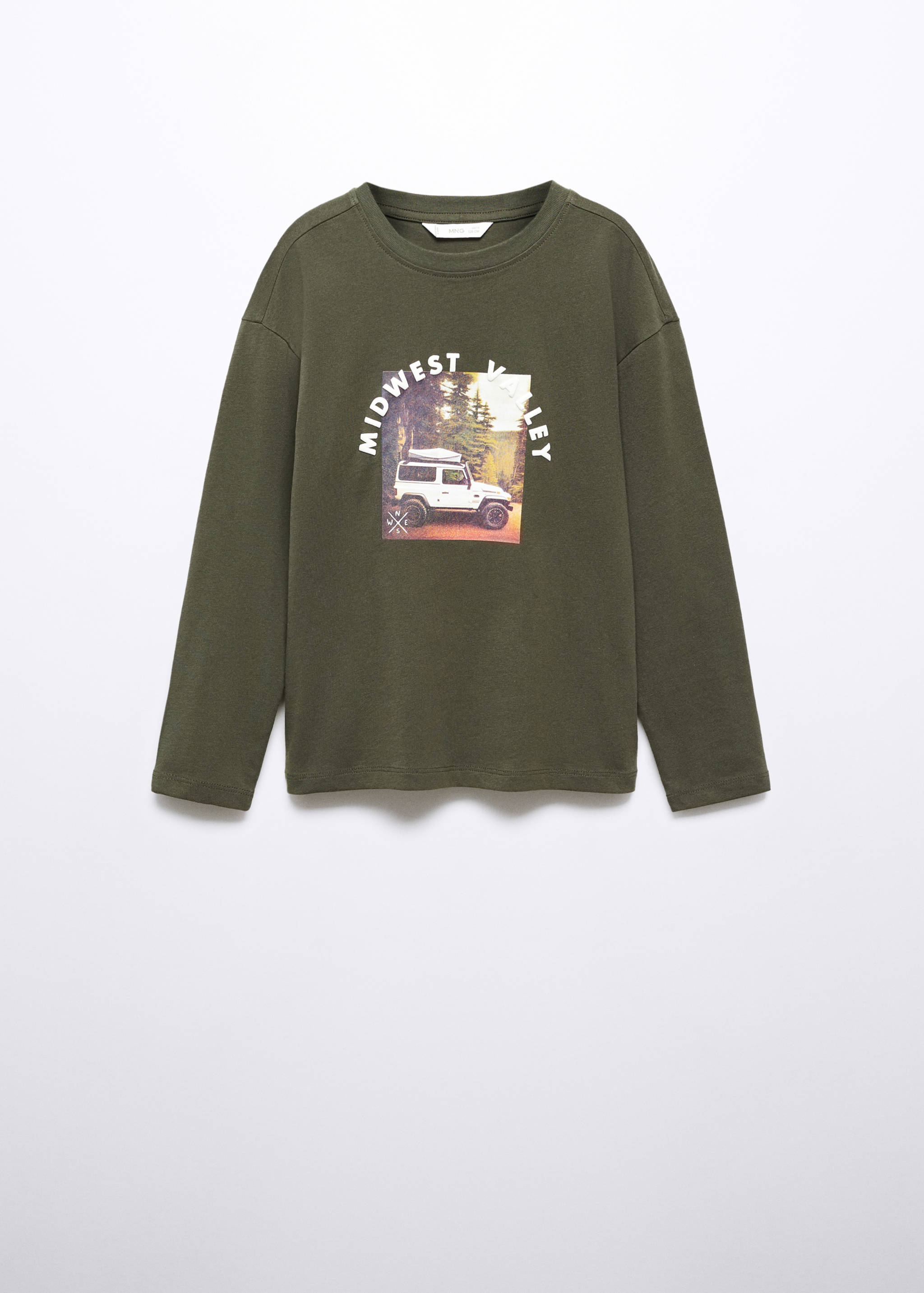 Printed cotton-blend T-shirt - Article without model