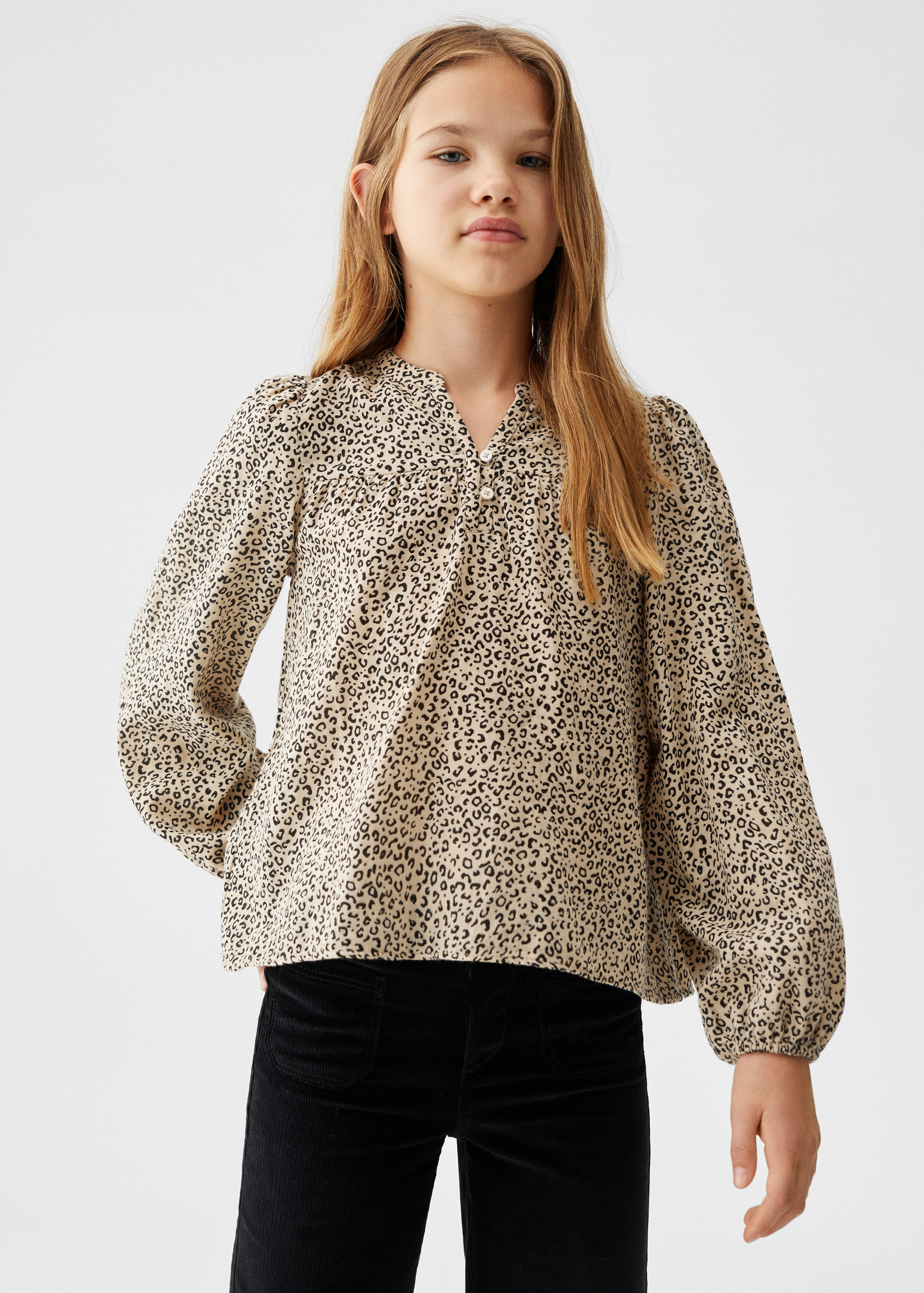 Leopard print blouse - Medium plane