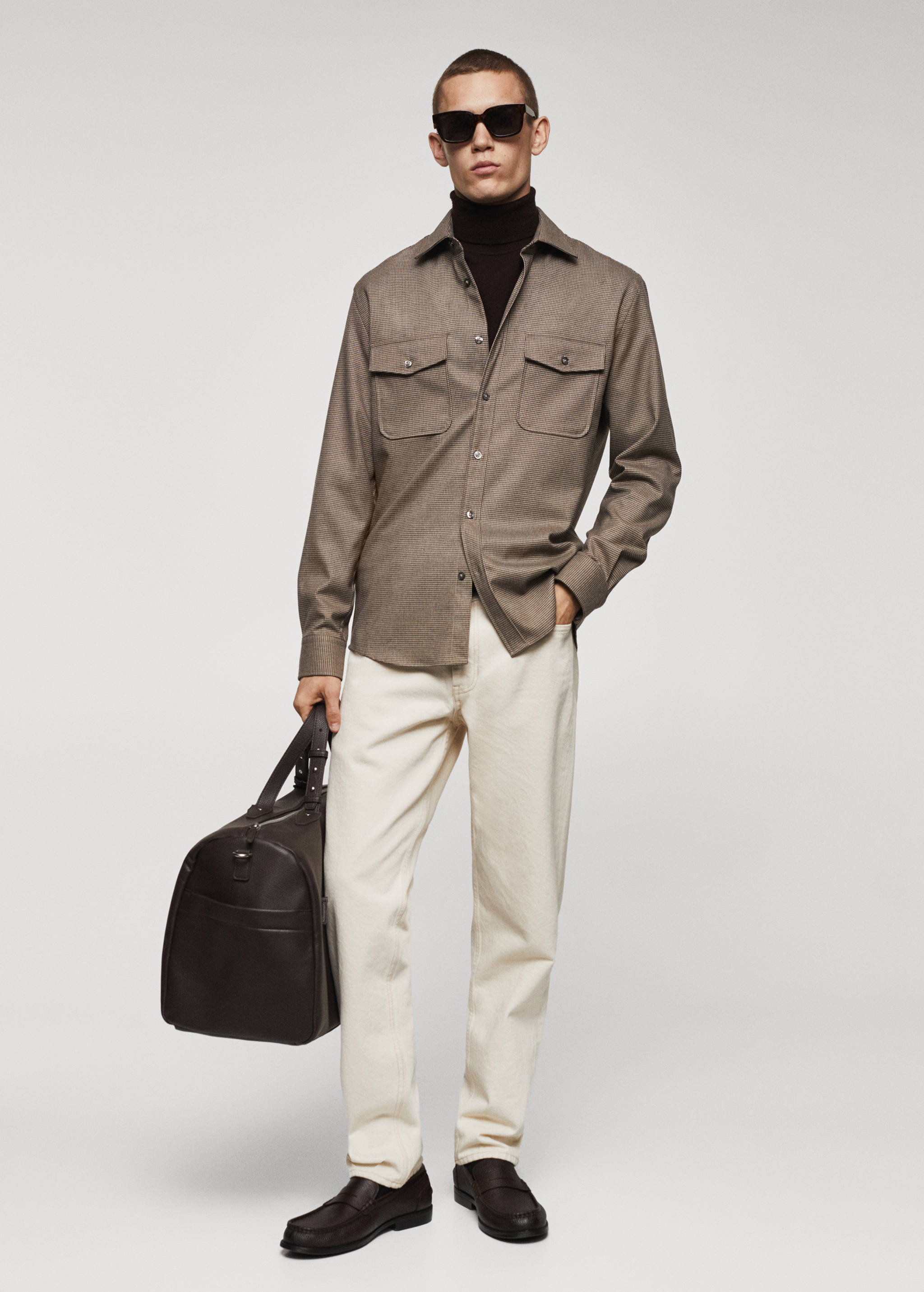 Surchemise coton à poches - Plan général