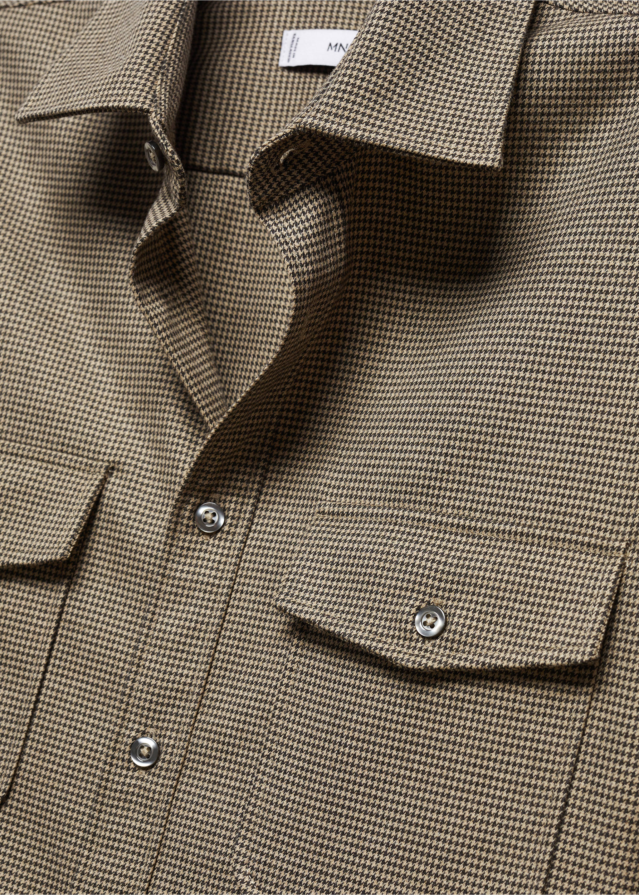 Surchemise coton à poches - Détail de l'article 8, Beige. Ref: 57007714-00.