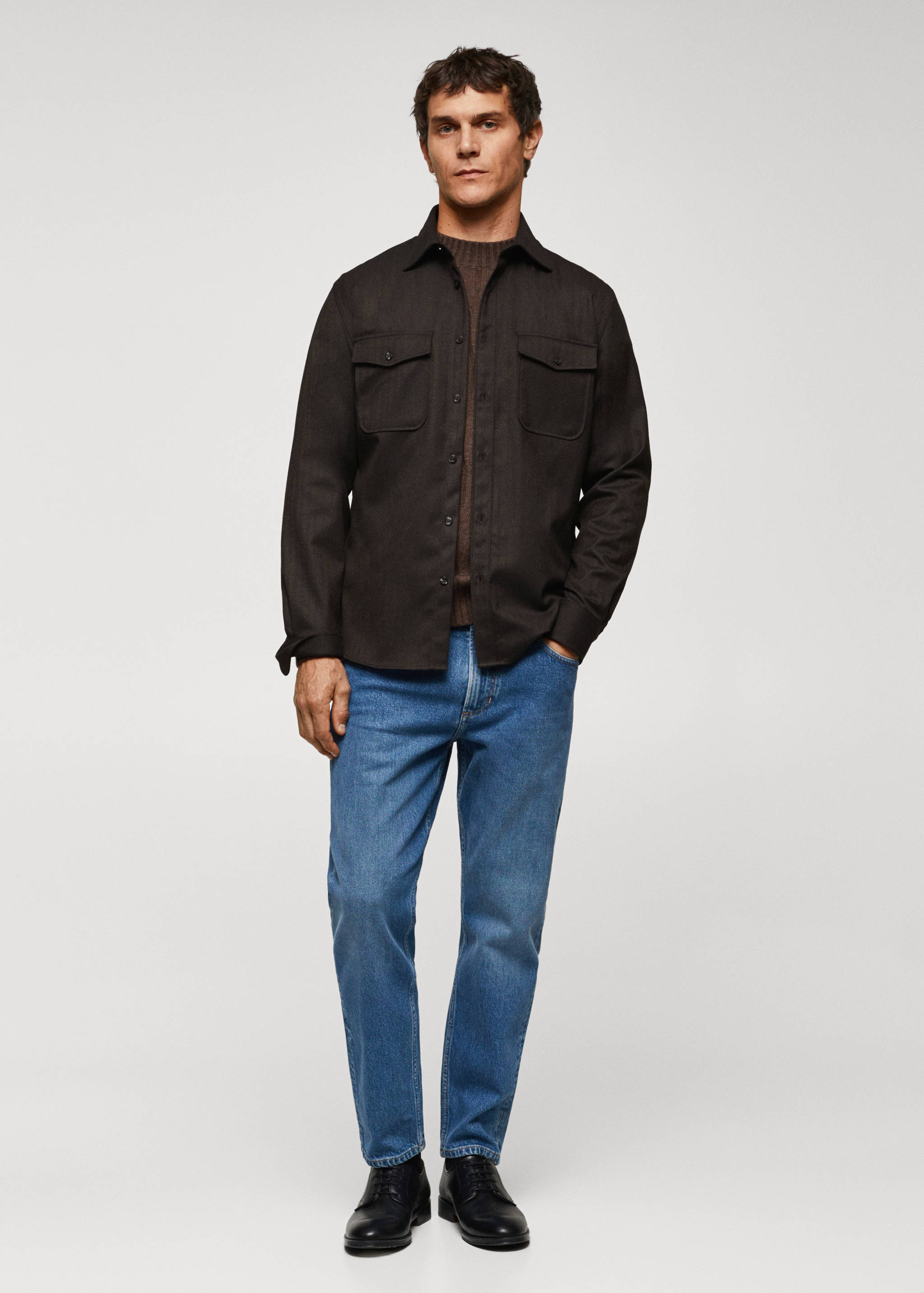 Surchemise coton à poches - Plan général