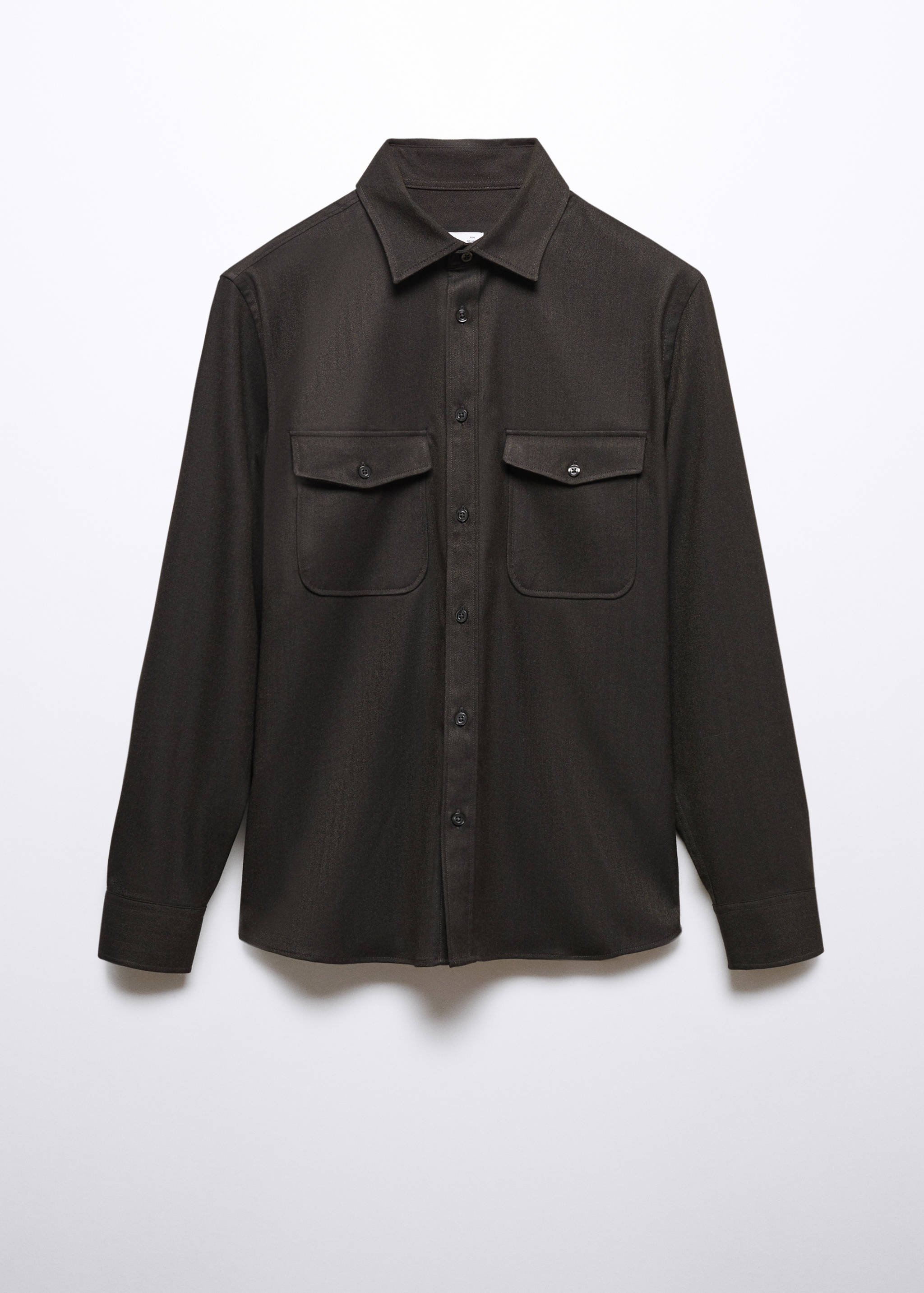 Pocketed cotton overshirt - Article without model