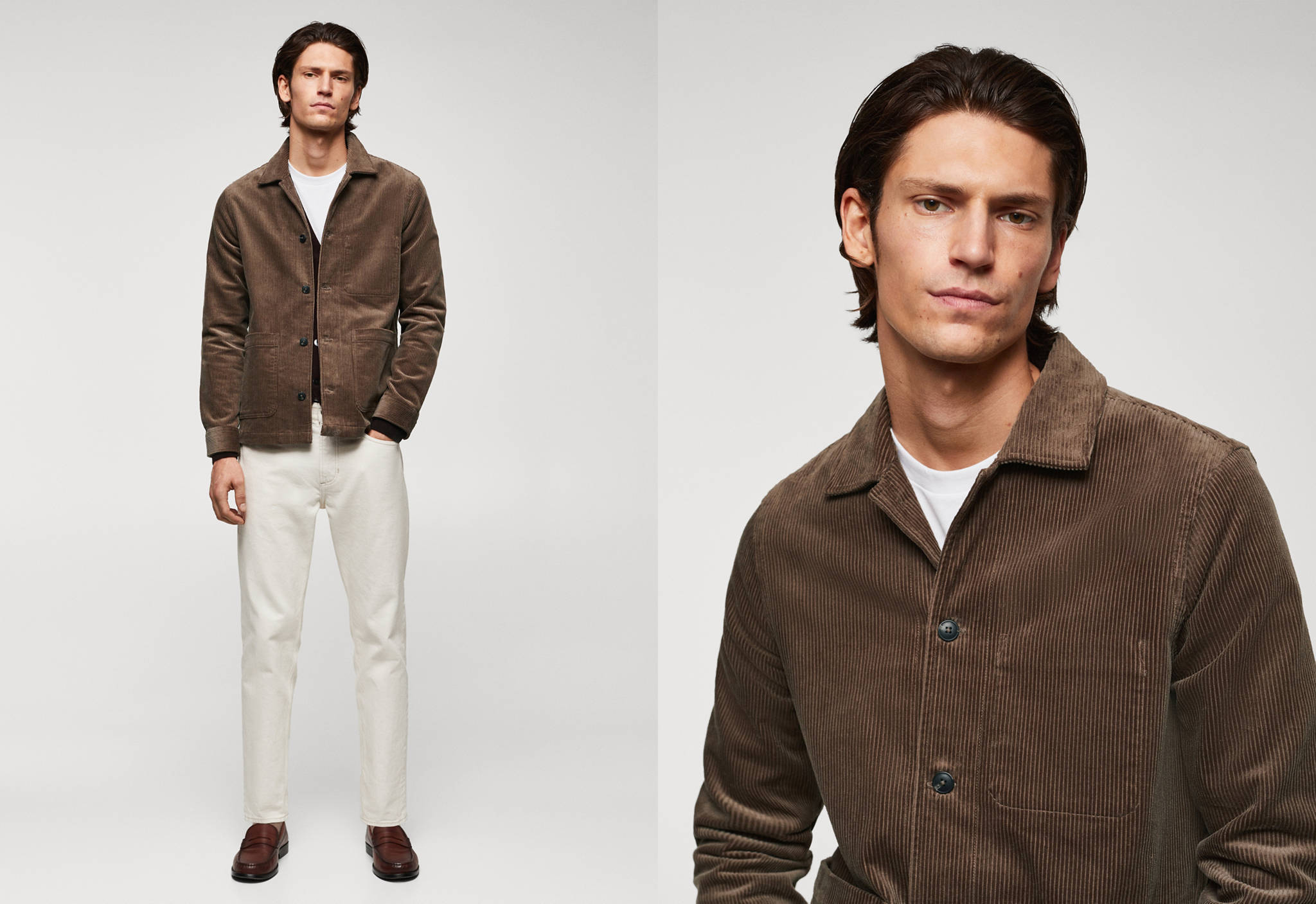 Cord-Overshirt mit Taschen - Panoramaansicht