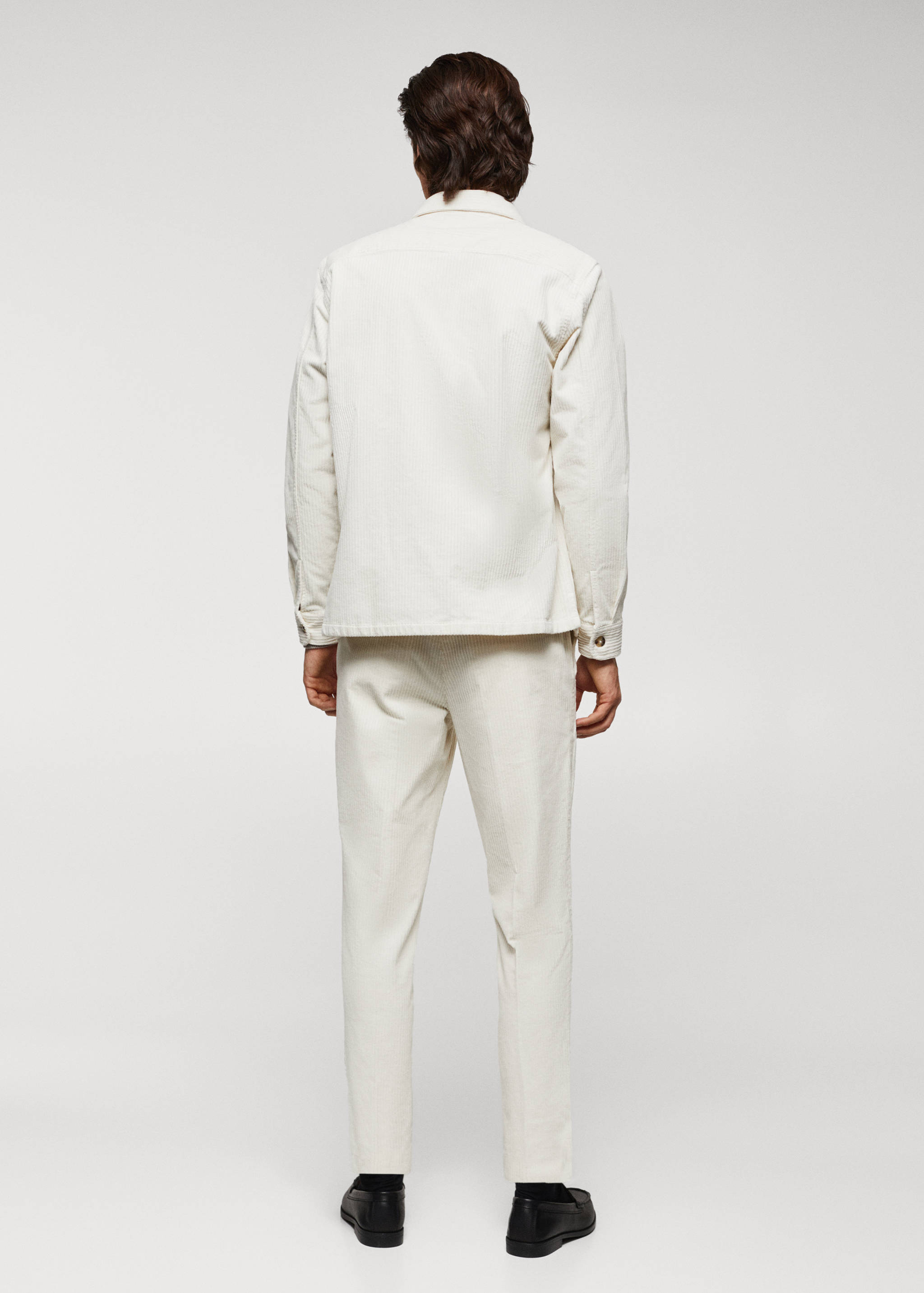 Corduroy pockets overshirt - Reverse of the article