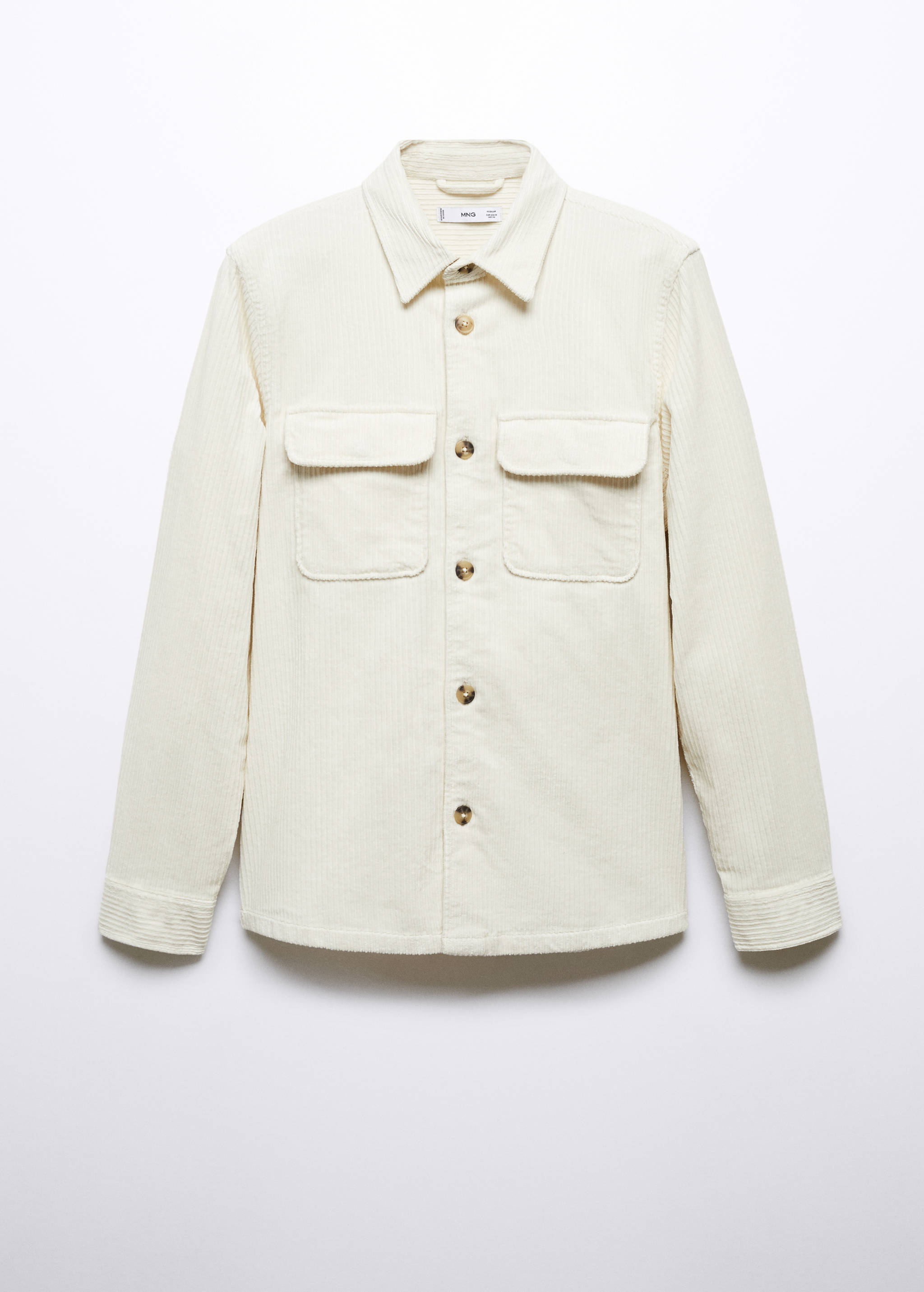 Corduroy pockets overshirt - Article without model