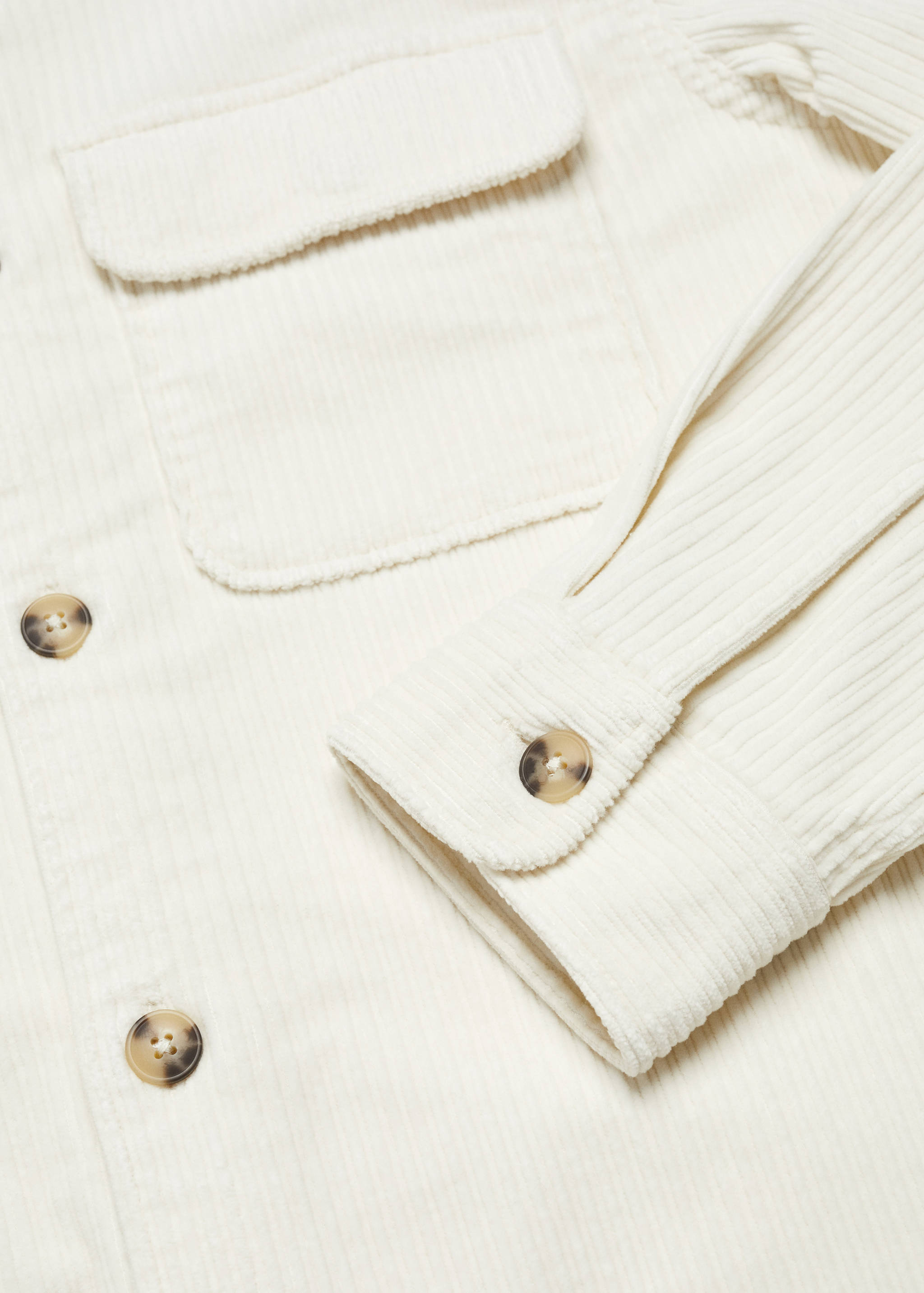 Corduroy pockets overshirt - Details of the article 8