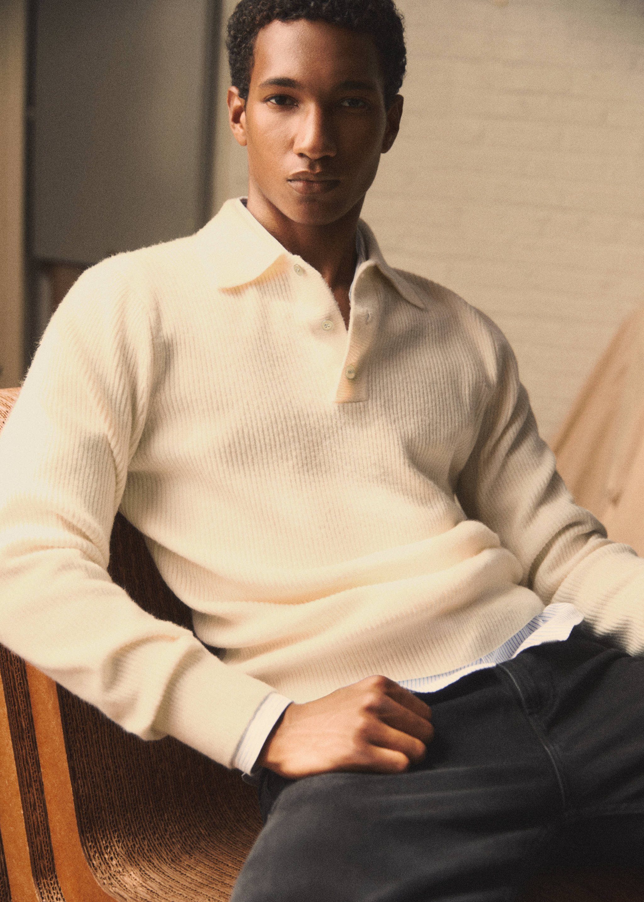 Rippstrick-Poloshirt - Detail des Artikels 5