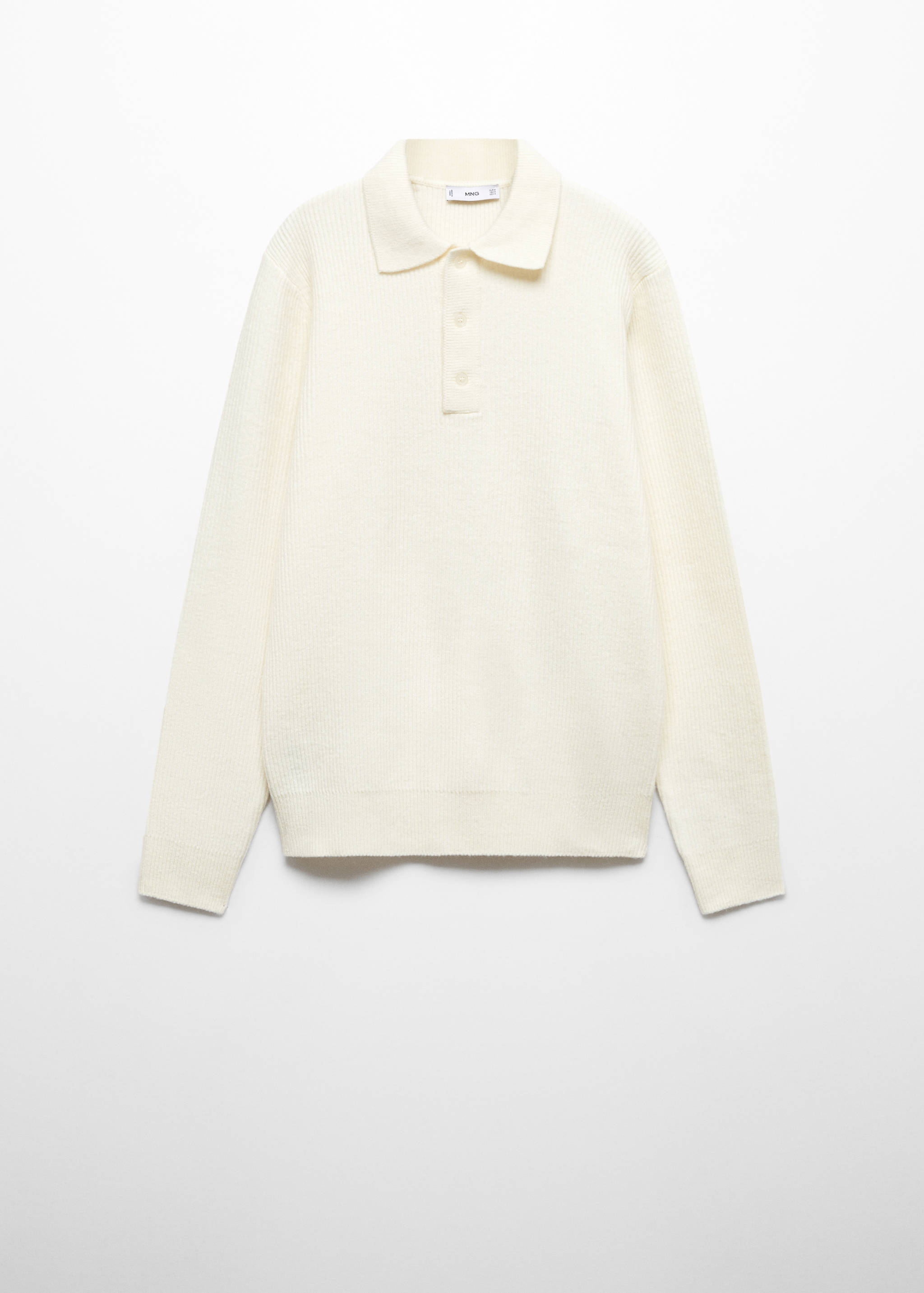 Rippstrick-Poloshirt - Artikel ohne Model