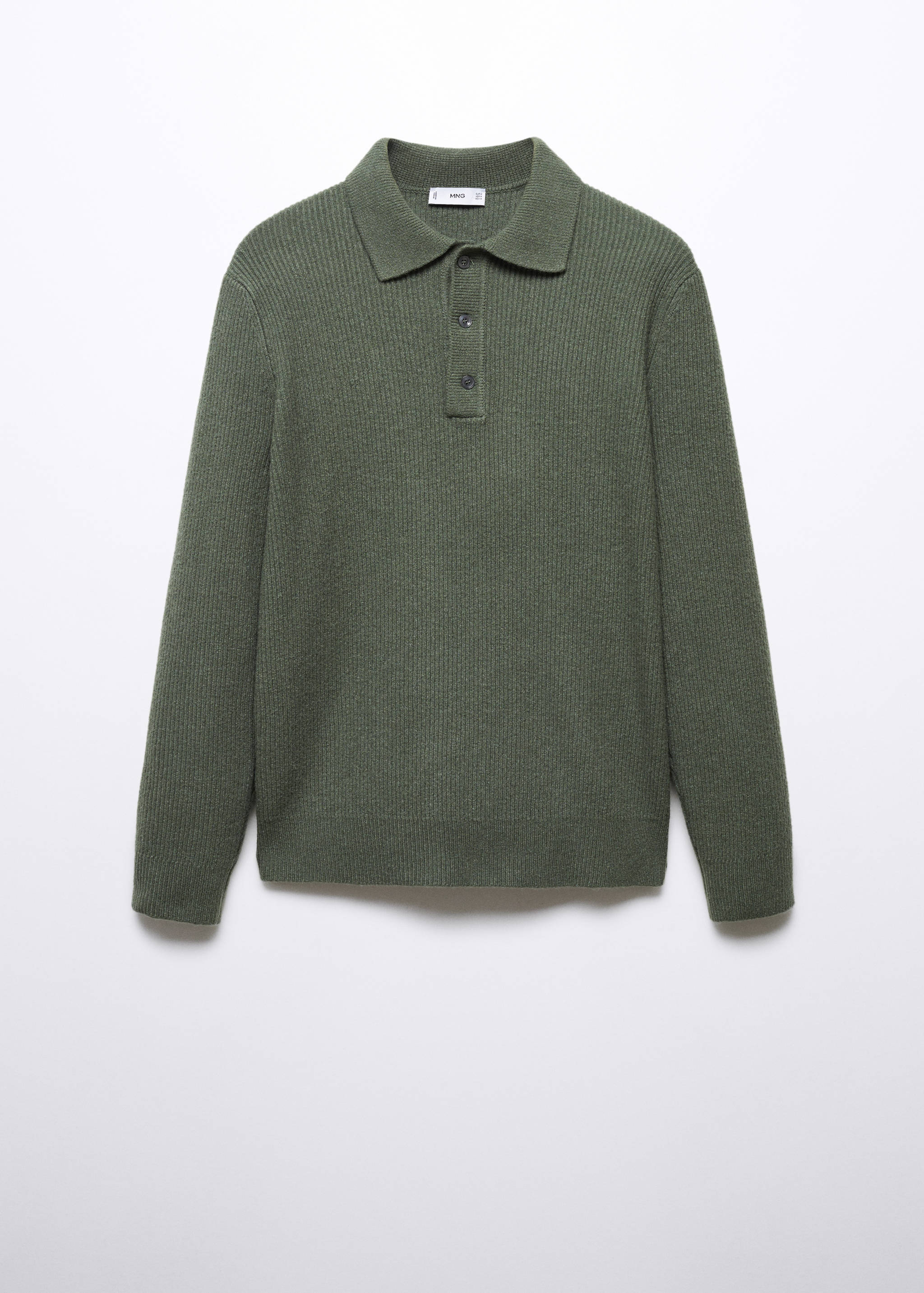 Rippstrick-Poloshirt - Artikel ohne Model