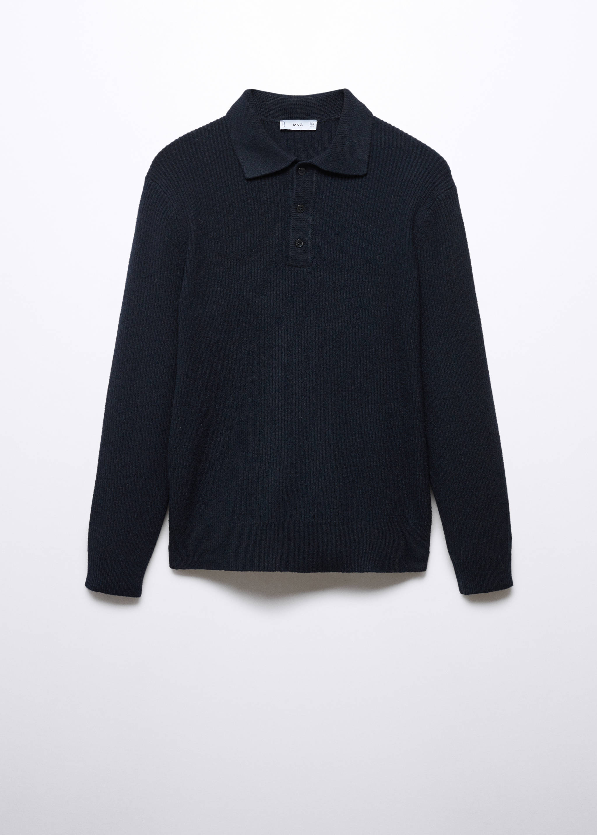 Rippstrick-Poloshirt - Artikel ohne Model