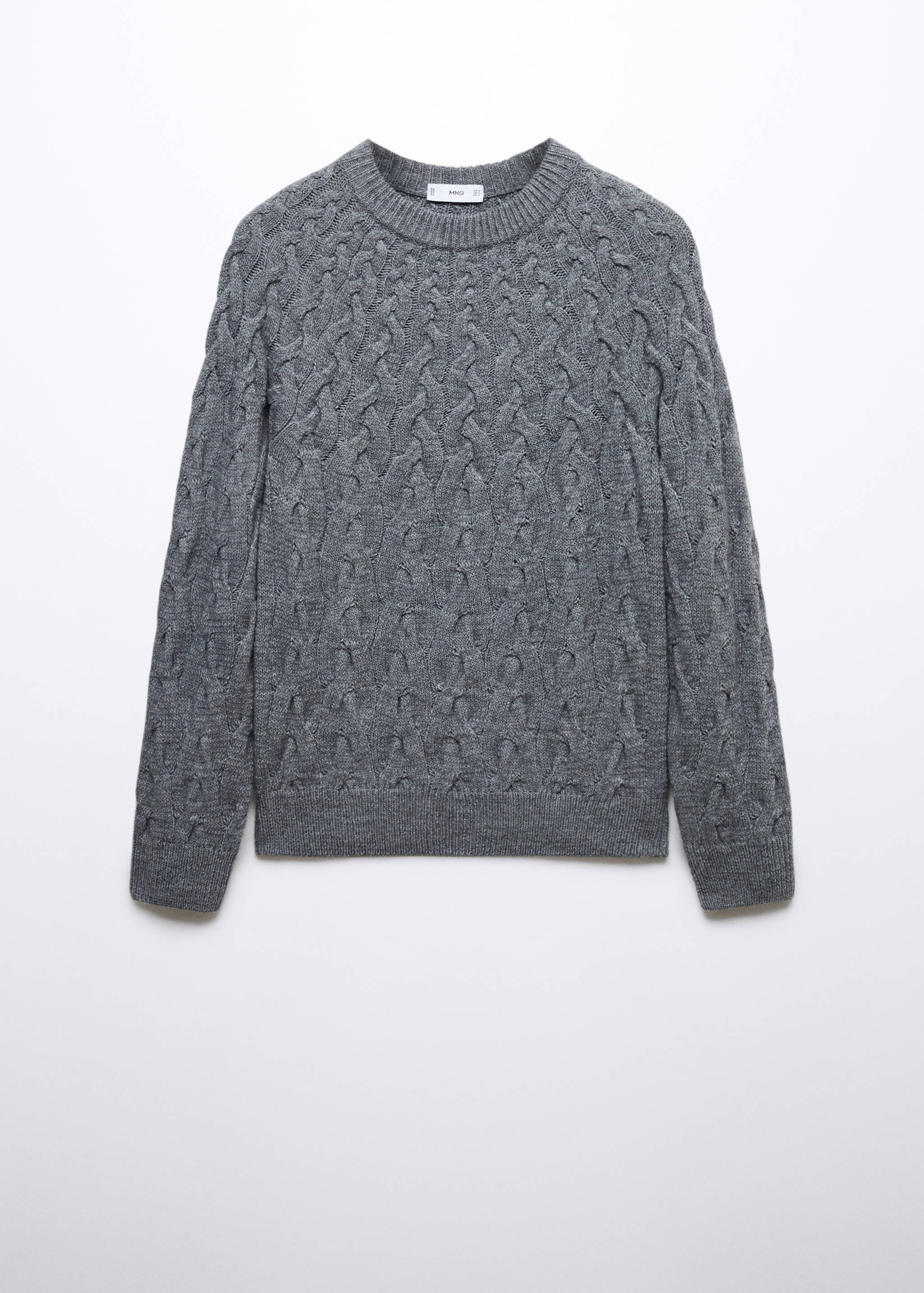 Braided wool-blend sweater - Article without model