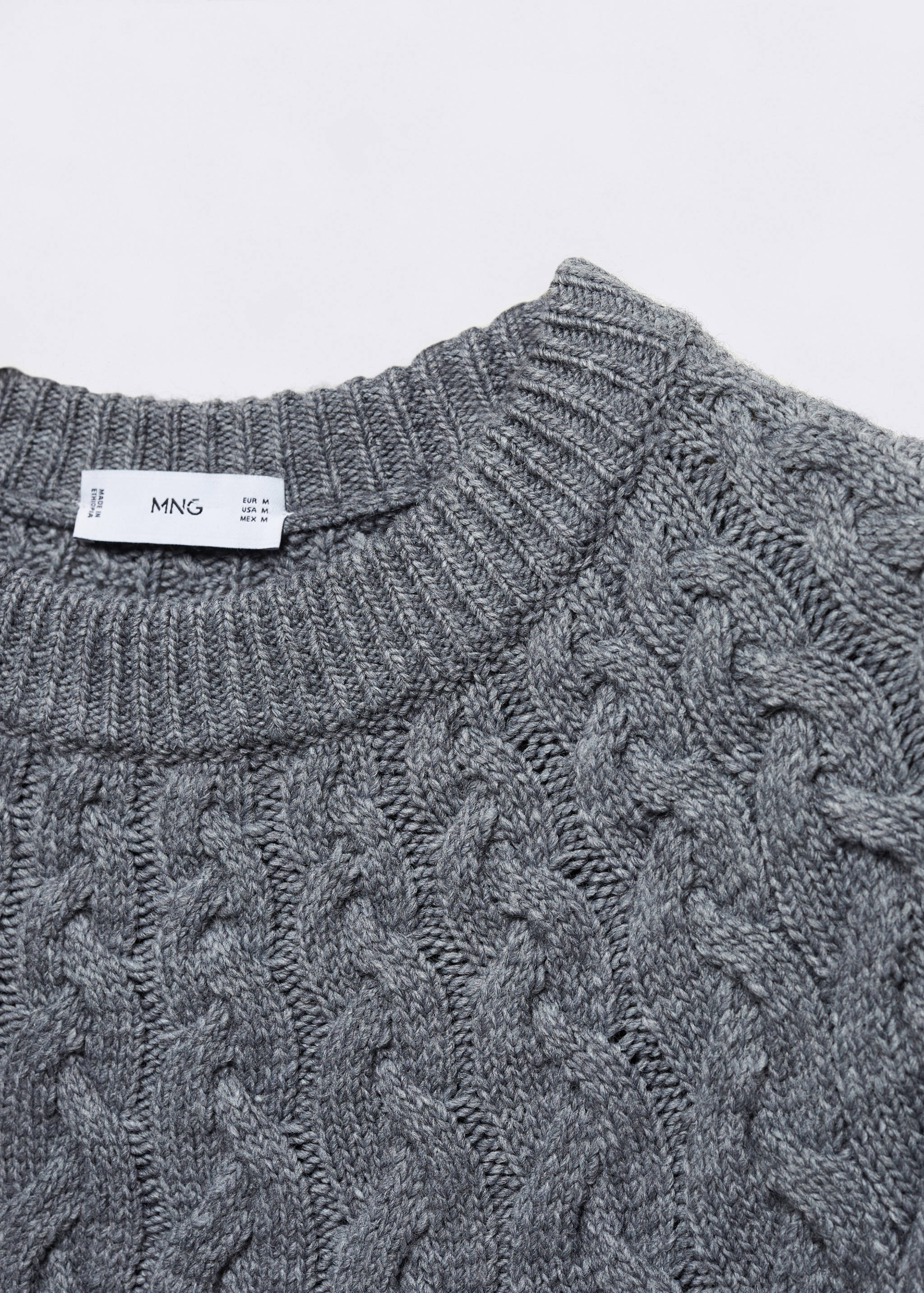 Braided wool-blend sweater - Details of the article 8