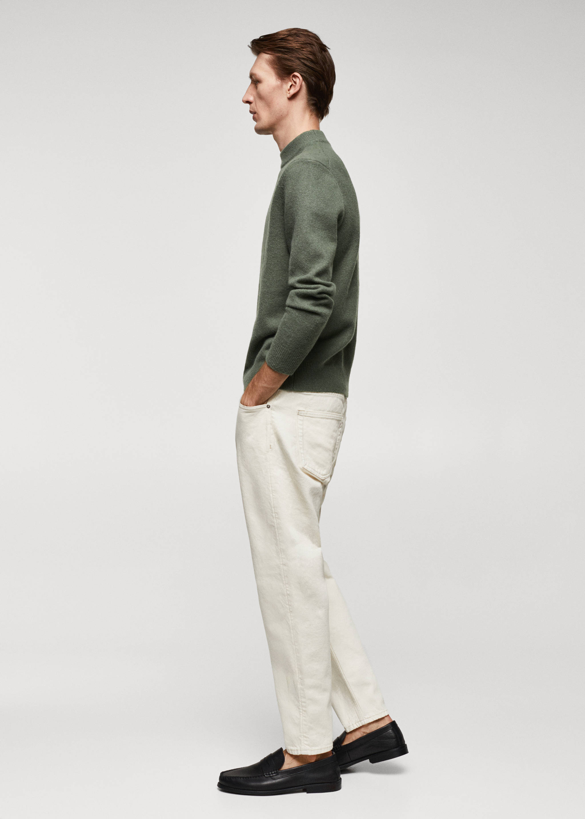 Wool-blend perkins-neck sweater - Details of the article 2