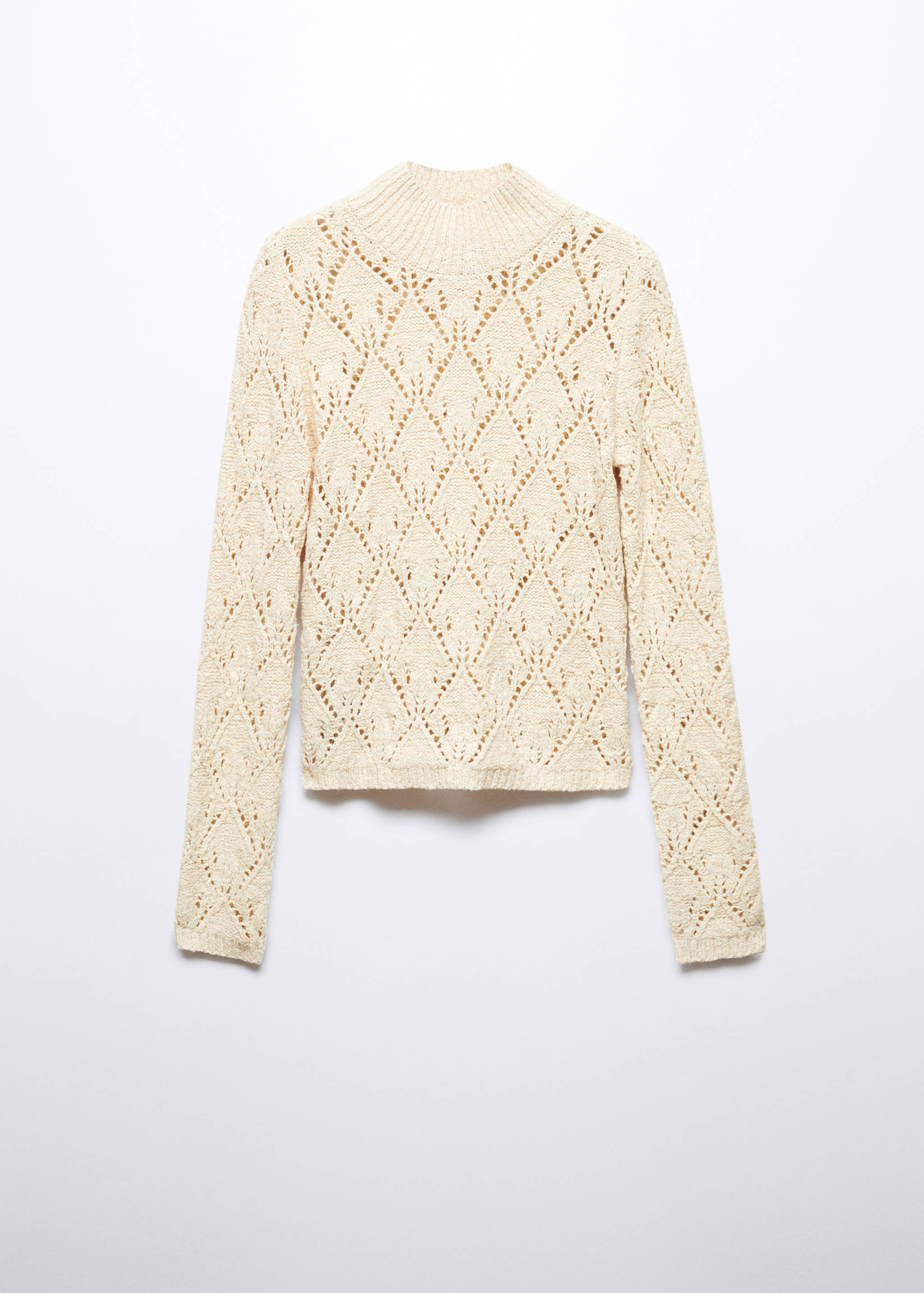 Svetr s detaily děrování - Zboží bez modelu