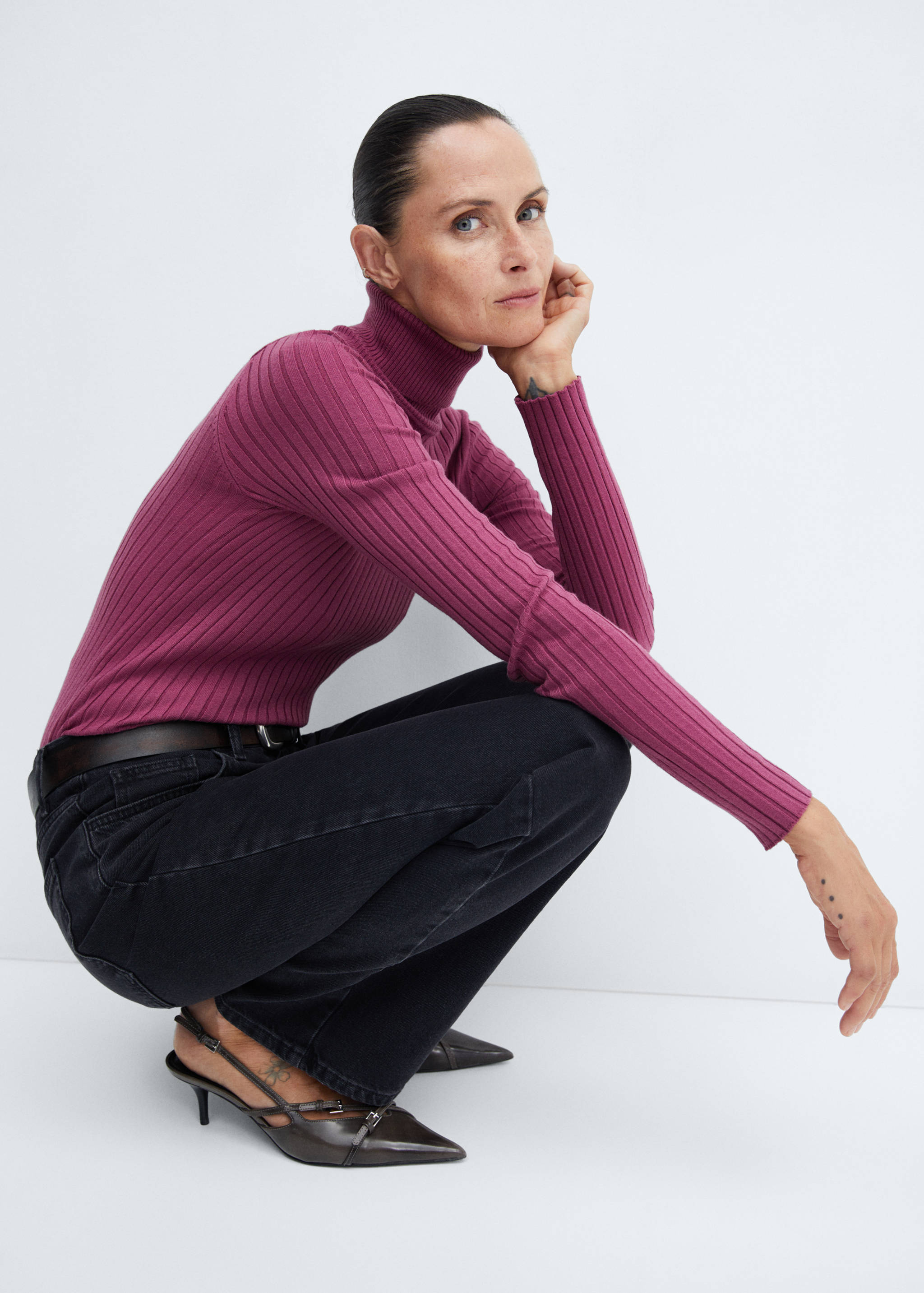 Ripp-Pullover mit Rollkragen - Detail des Artikels 2