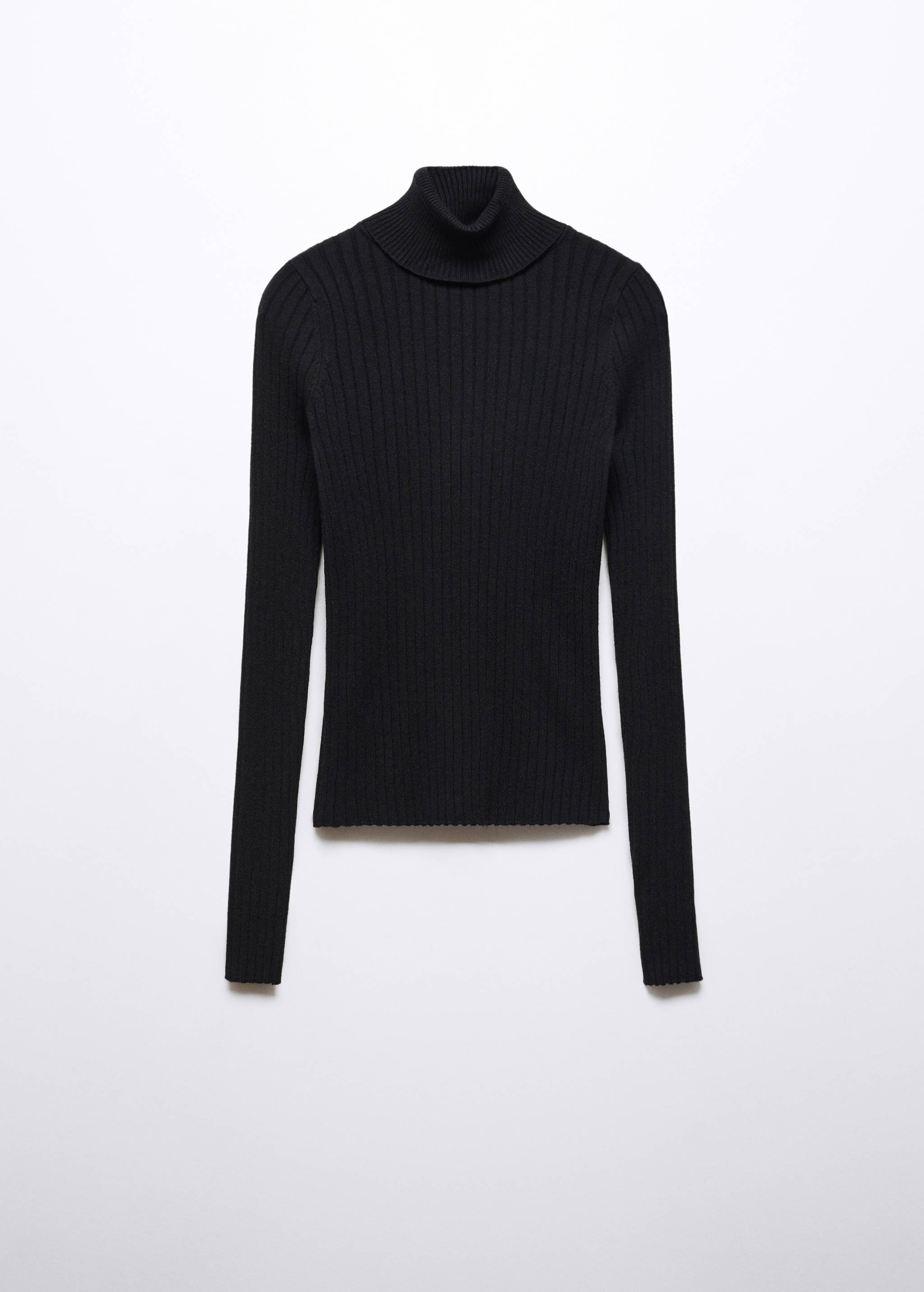 Turtleneck ribbed sweater - Article without model