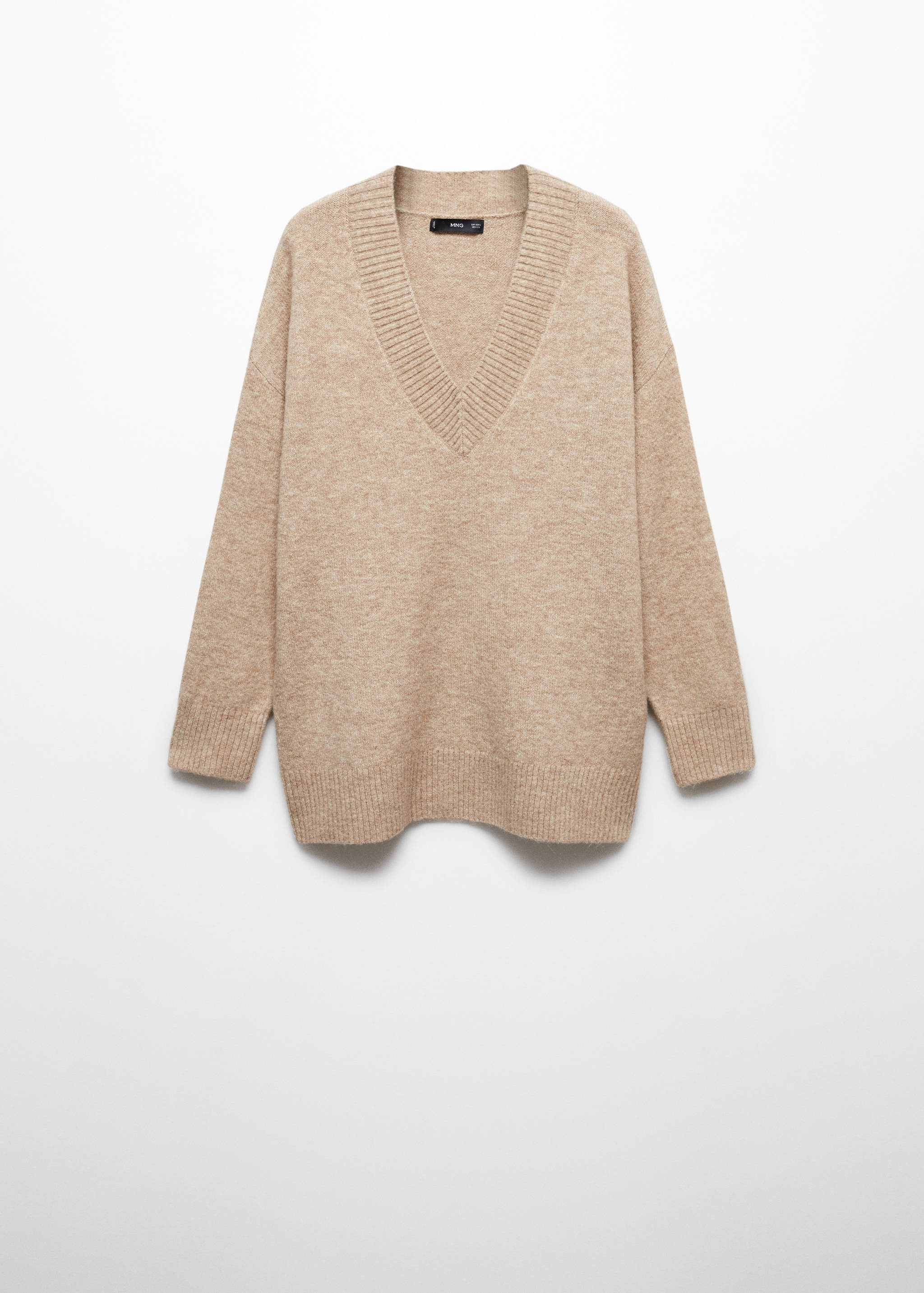 Oversized V-neck sweater - Article without model