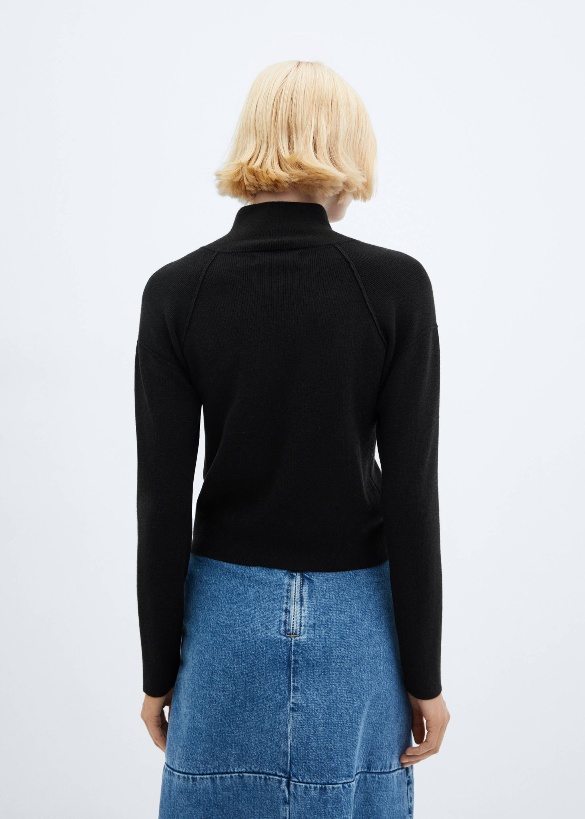 Zip neck jumper - Reverse of the article
