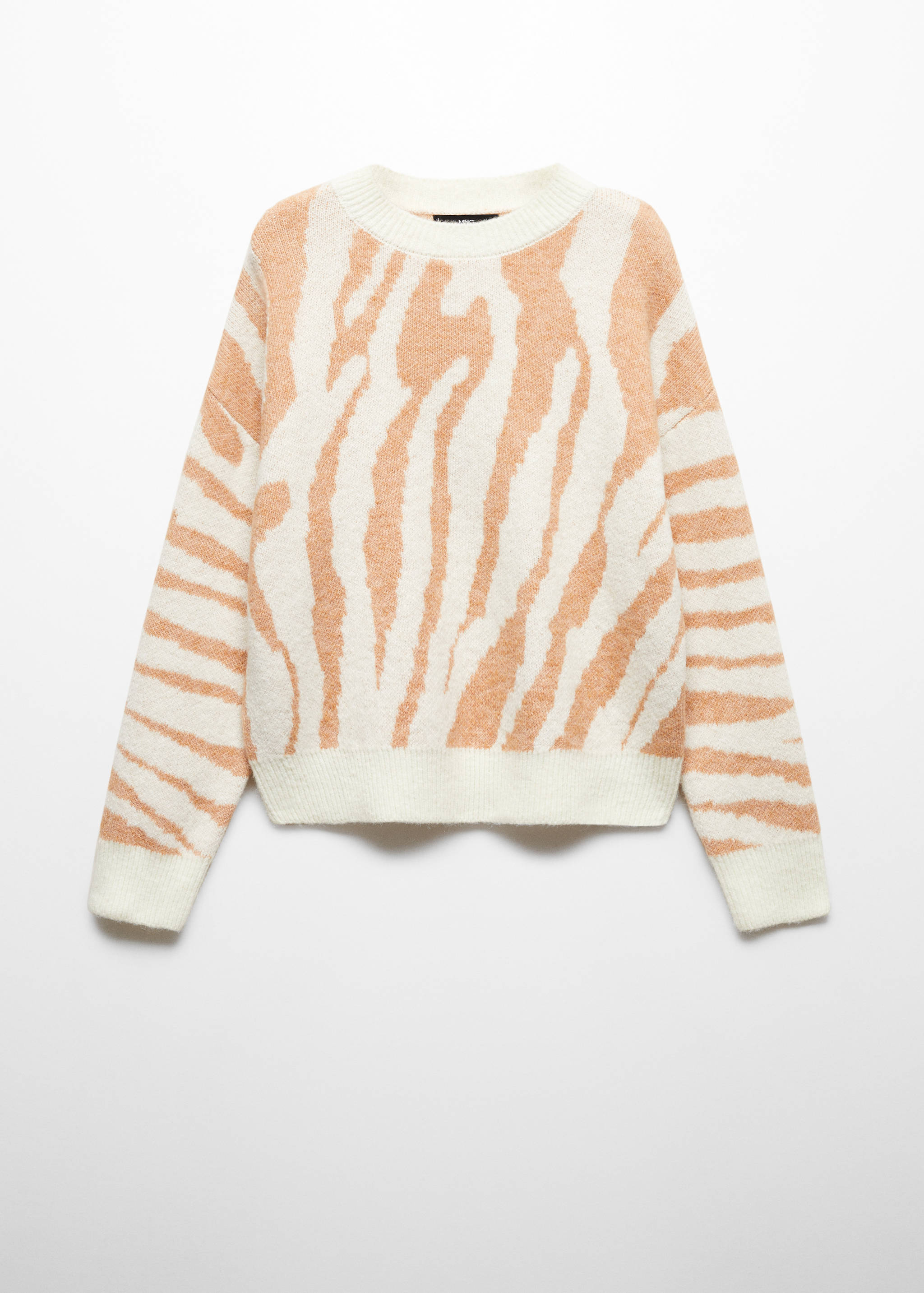 Animal-print knitted sweater - Article without model
