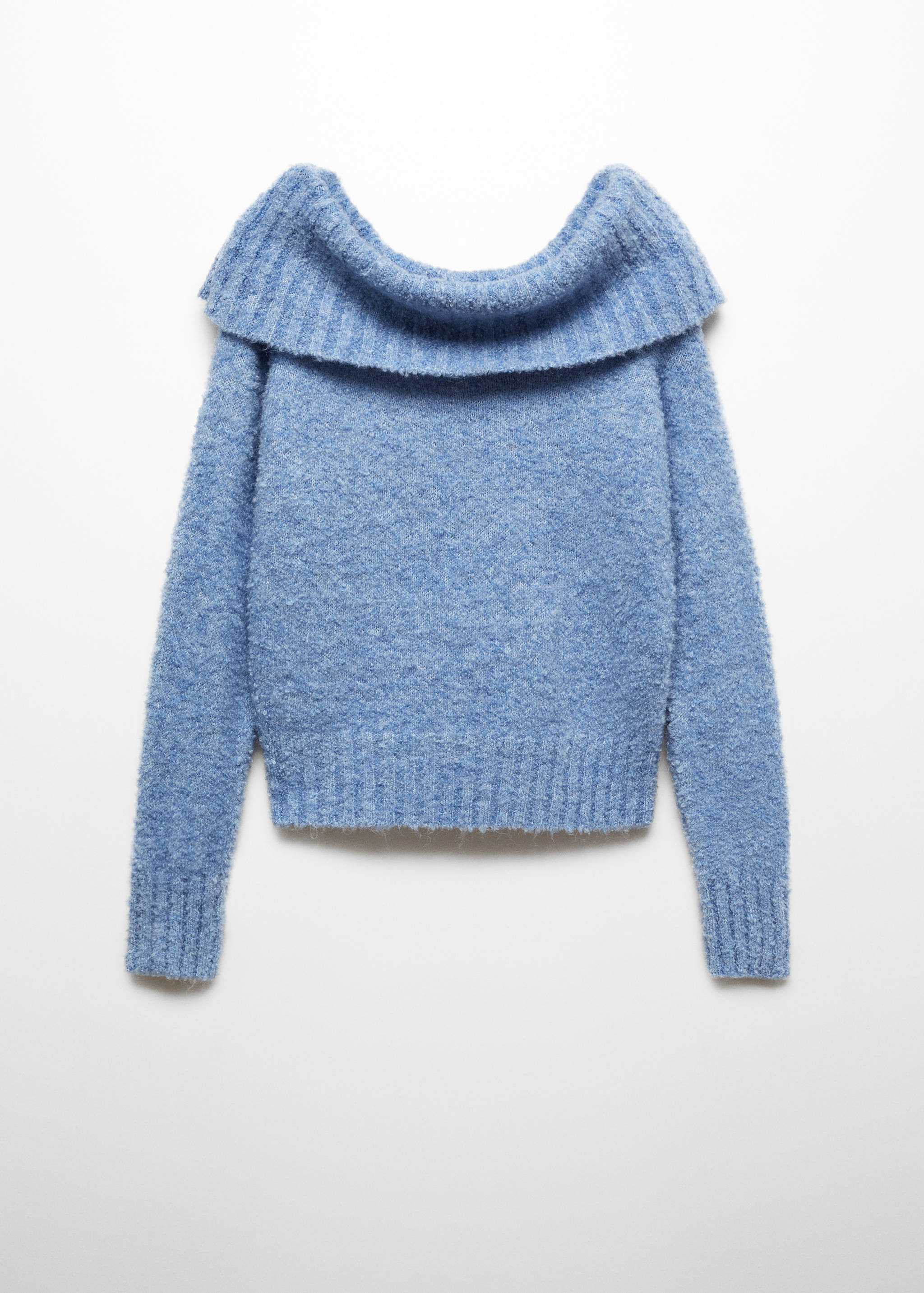 Schulterfreier Strickpullover - Artikel ohne Model