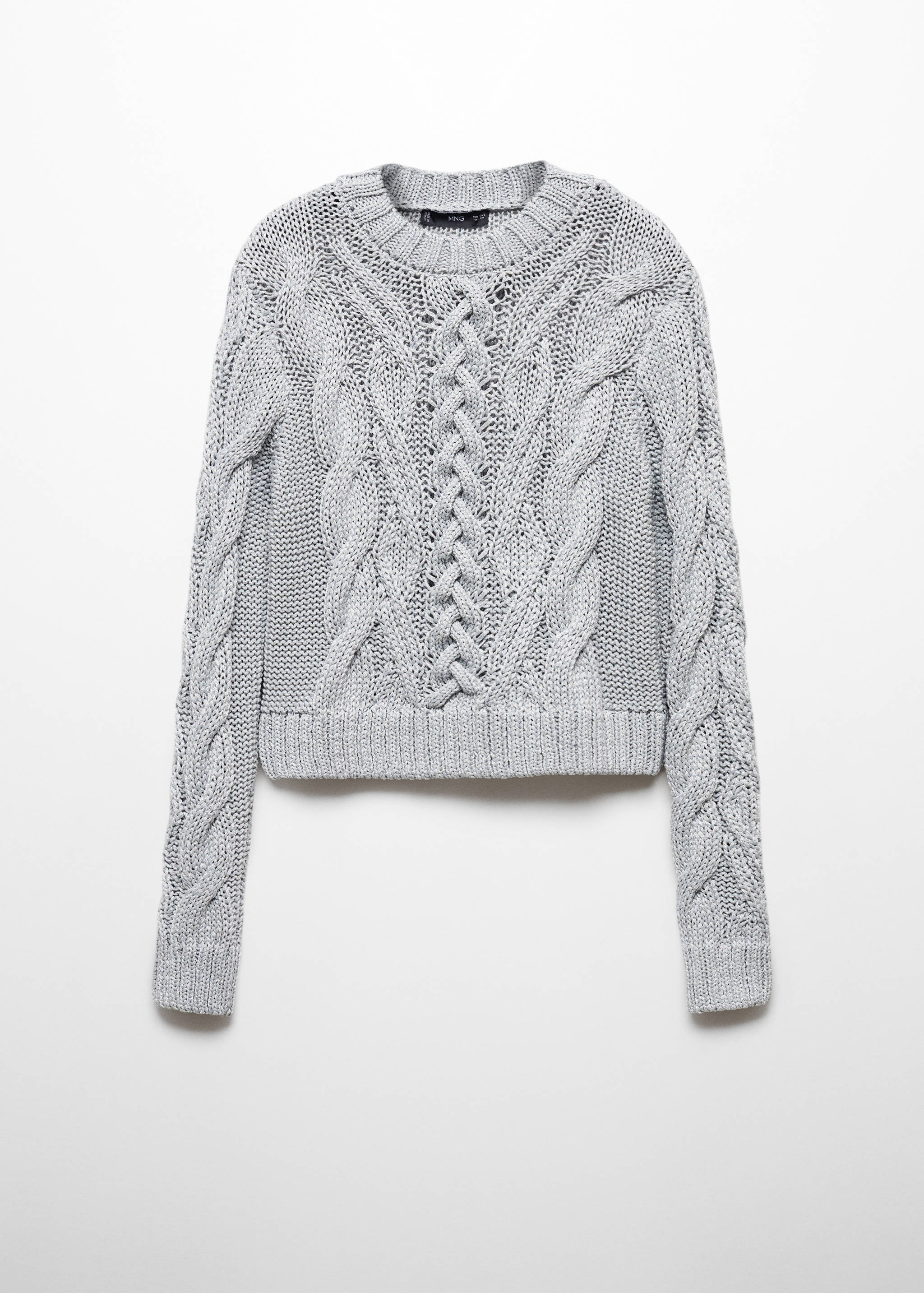 Braided knitted sweater - Article without model