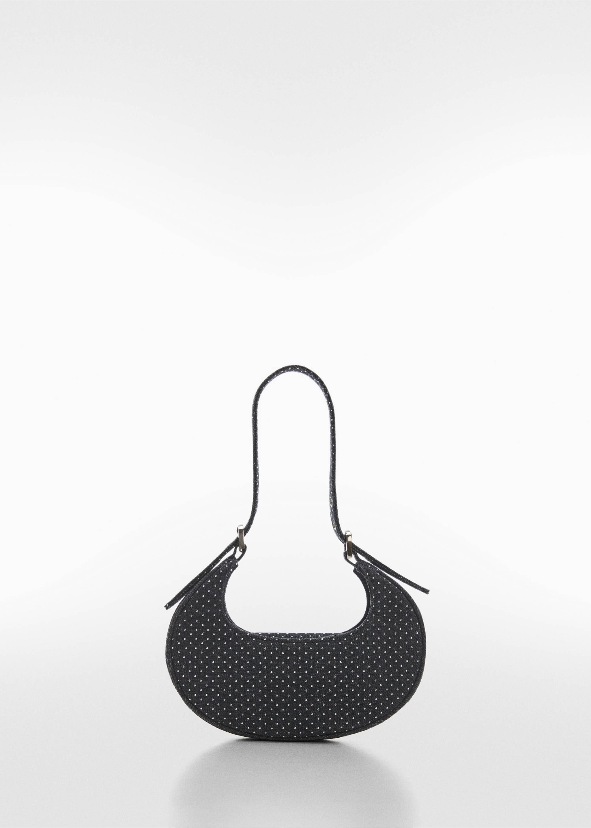 Sac rigide denim brillants - Article sans modèle, Bleu foncé. Ref: 57008277-00.
