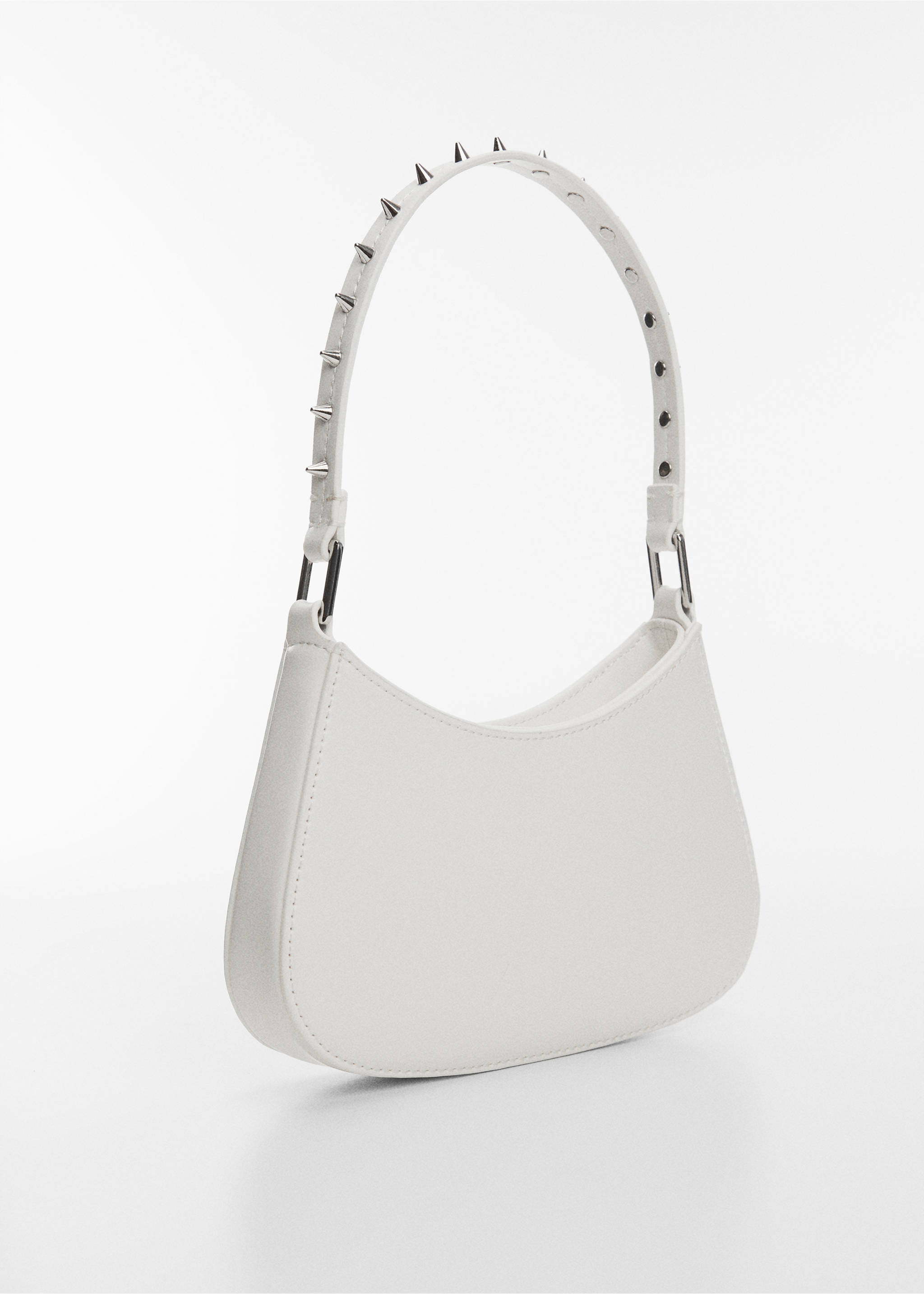 Studs handle bag - Medium plane, White. Ref: 57008280-00.